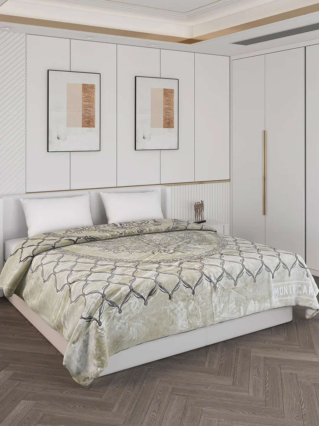 Printed Double Bed 950 GSM Blanket for Heavy Winter -2 Ply (Weight 5 kg)