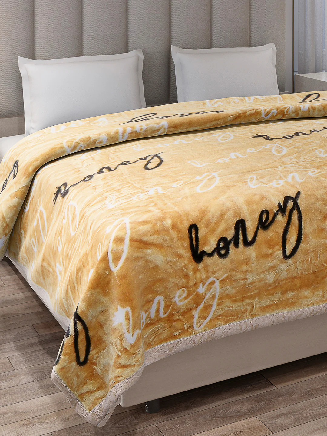 Printed Double Bed Reversible Blanket 2 Ply, 570 GSM, 3 kg (Royalgold Plus)