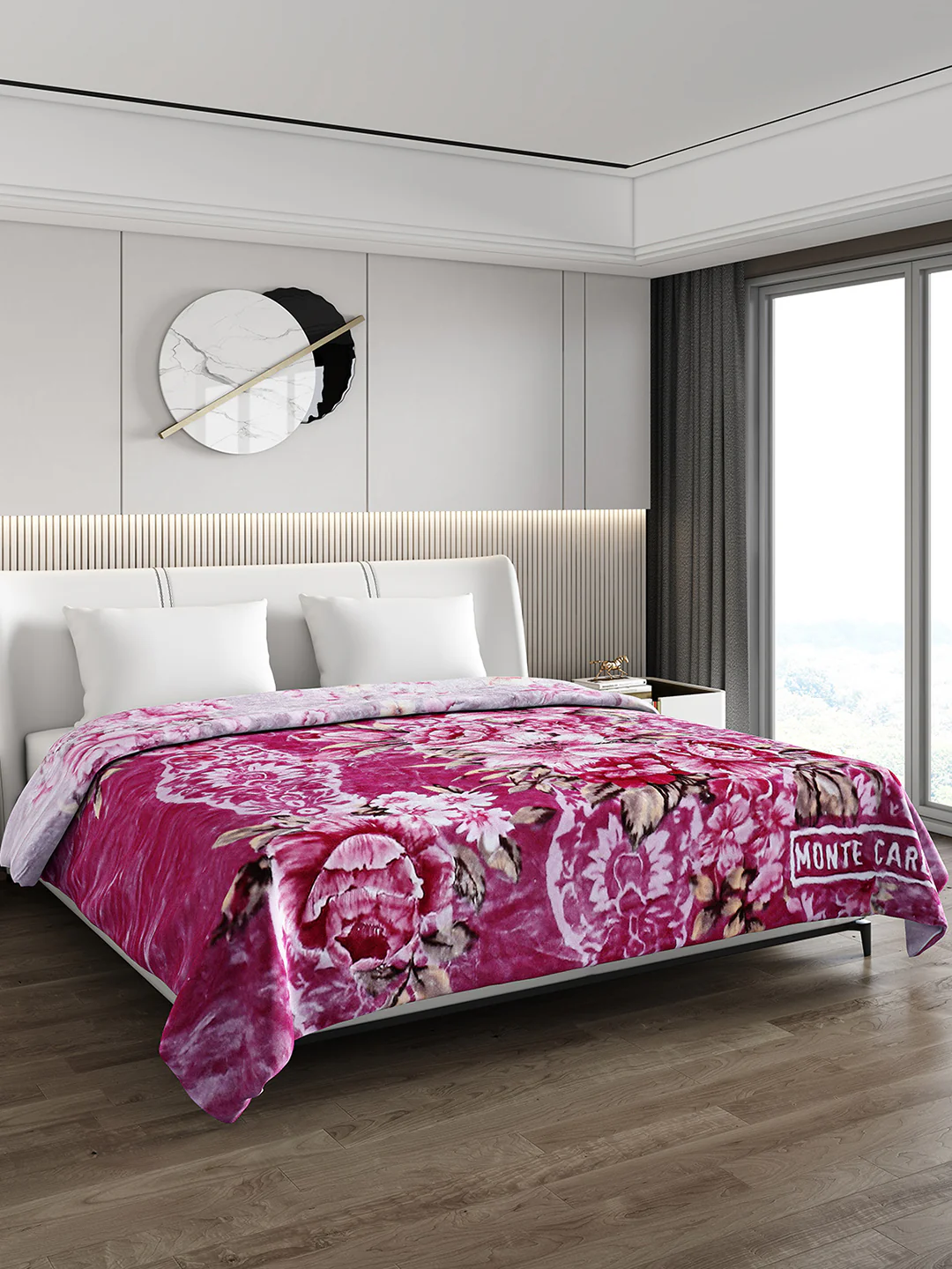Printed Double Bed Reversible Blanket 2 Ply, 757 GSM, 4 kg (Super Star)
