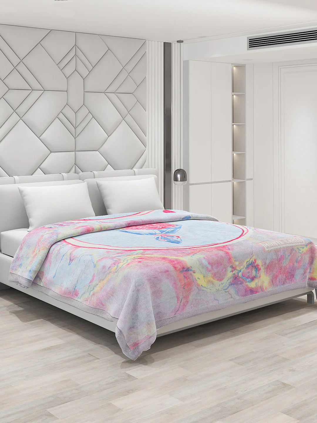 Printed Double Bed Blanket for Heavy Winter -2 Ply