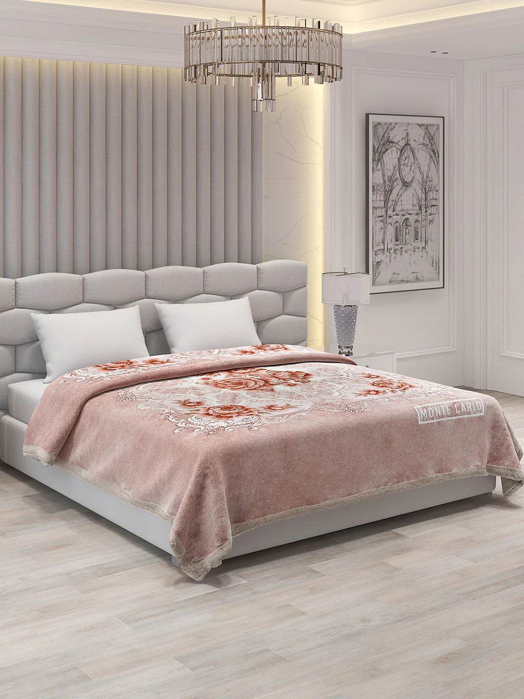 Printed Double Bed Blanket for Heavy Winter -2 Ply