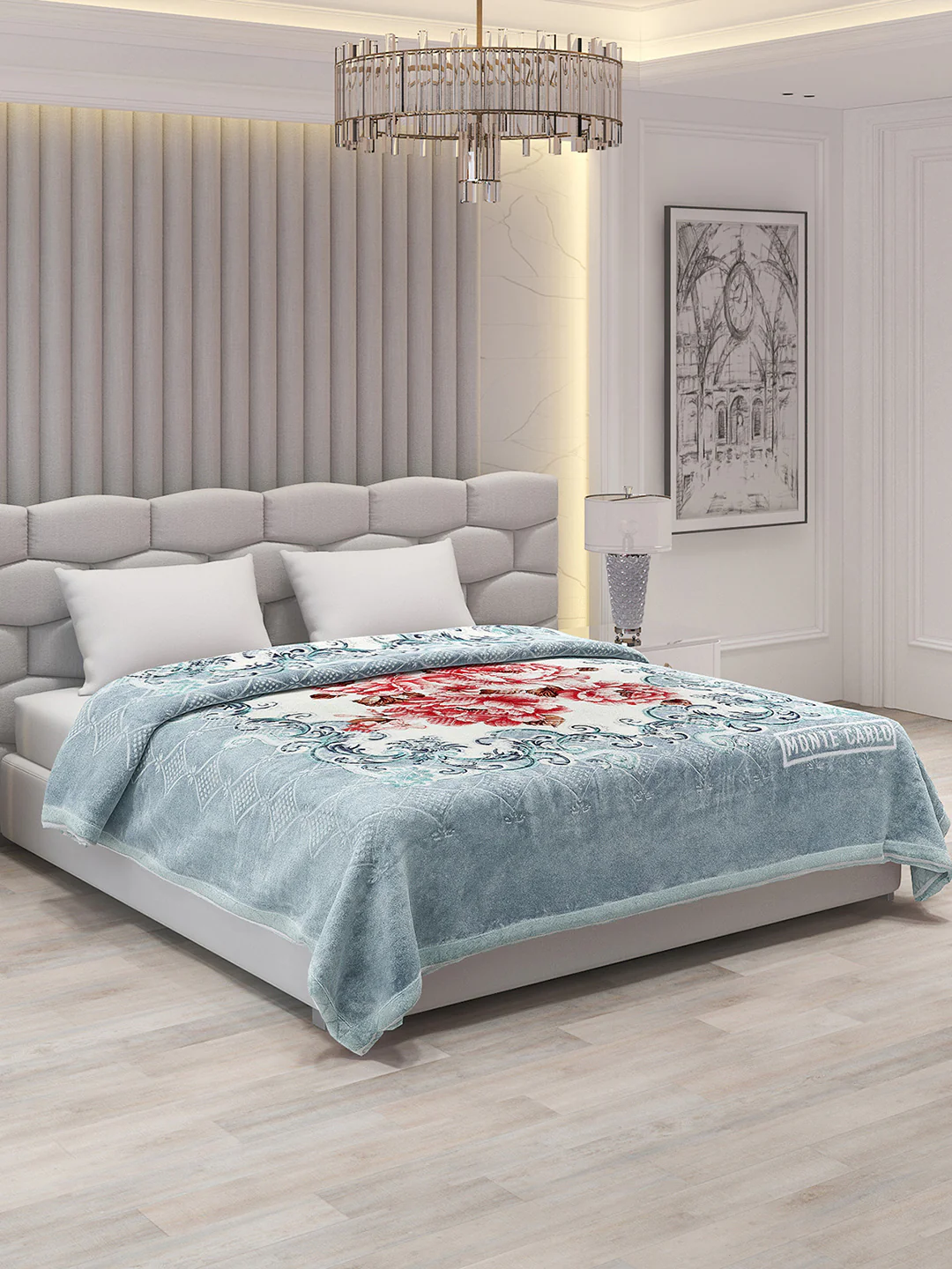 Printed Double Bed Blanket for Heavy Winter -2 Ply