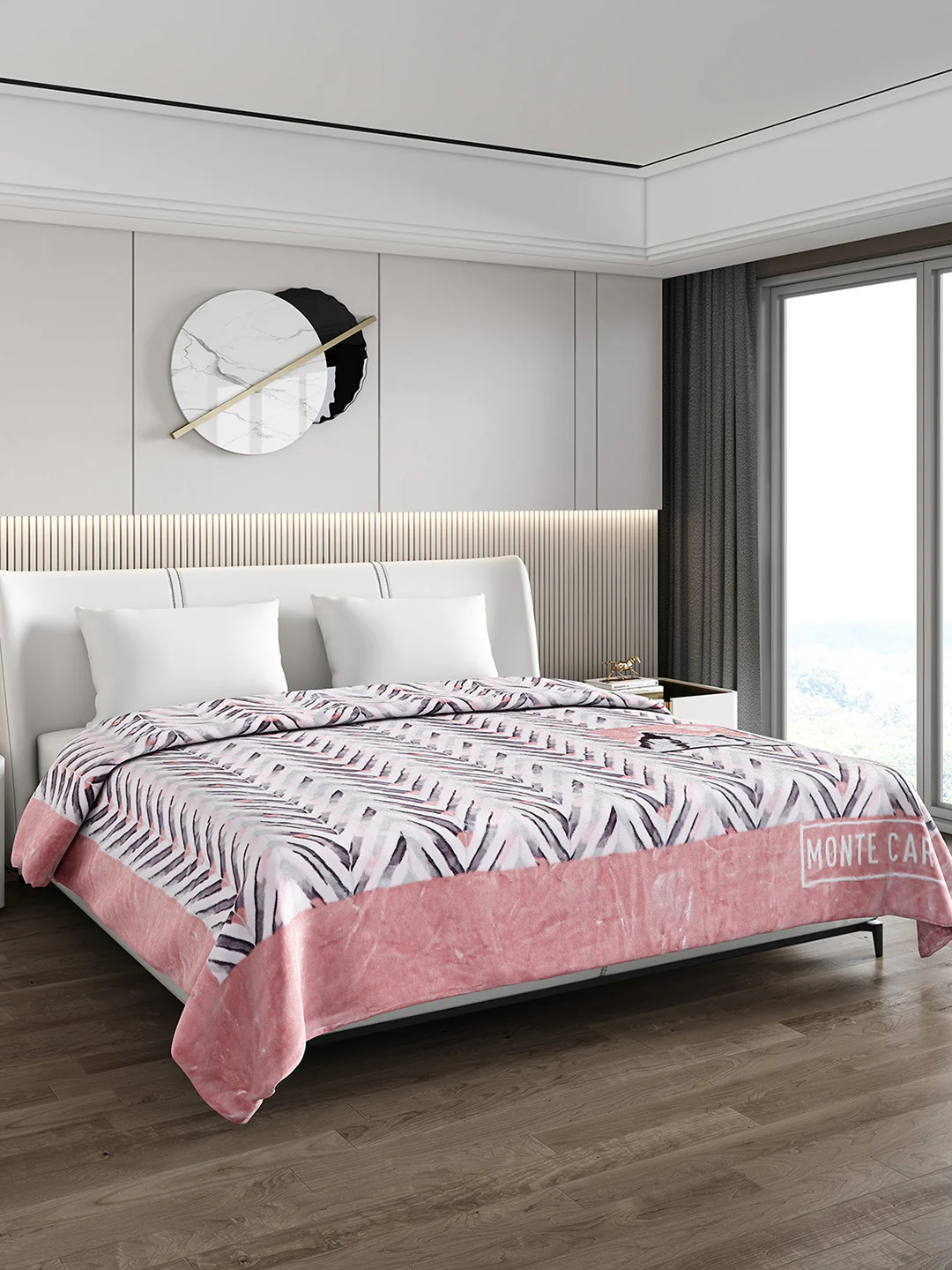 Printed Double Bed Blanket for Heavy Winter -2 Ply