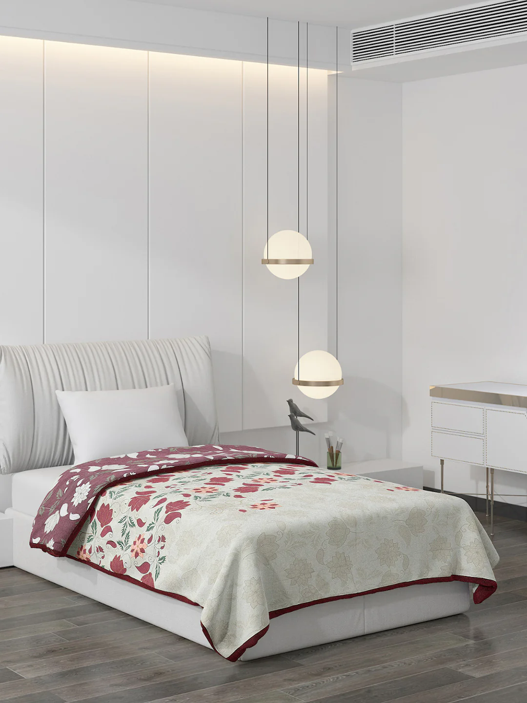 Printed Polyester Single Bed Comforter for AC Room
