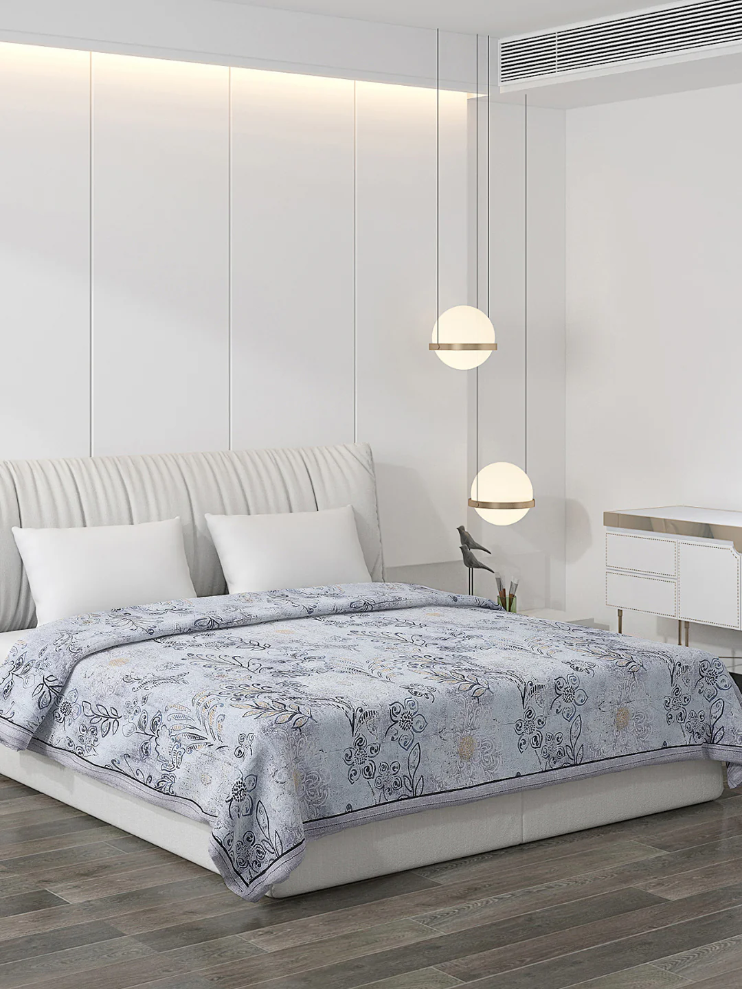 Printed 100% Polyester Double Bed Comforter for AC Room