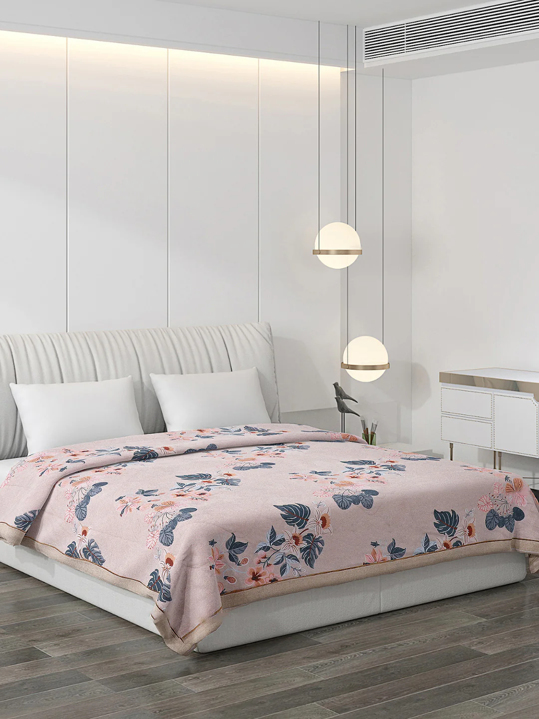 Printed 100% Polyester Double Bed Comforter for AC Room