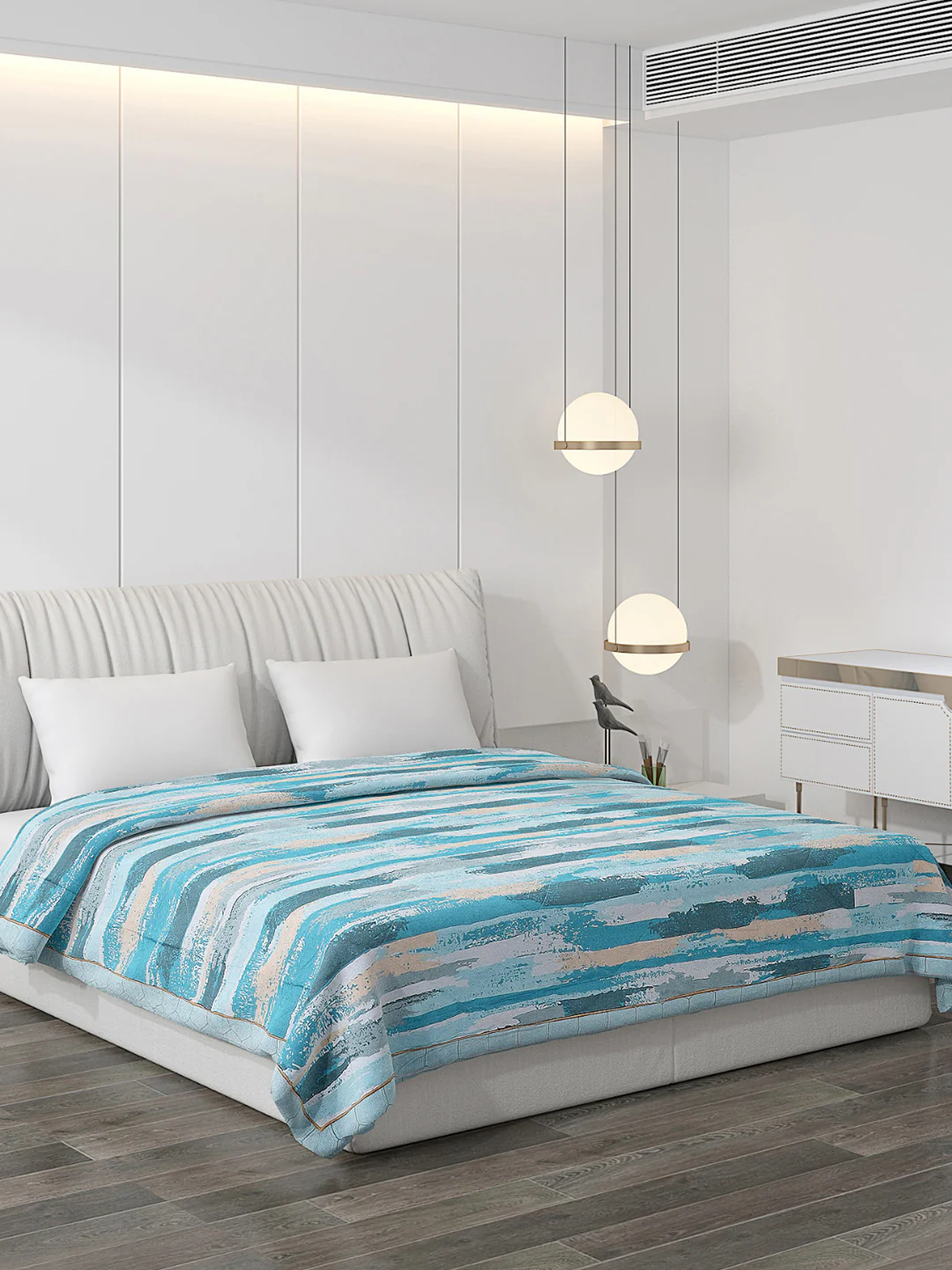 Printed 100% Polyester Double Bed Comforter for AC Room