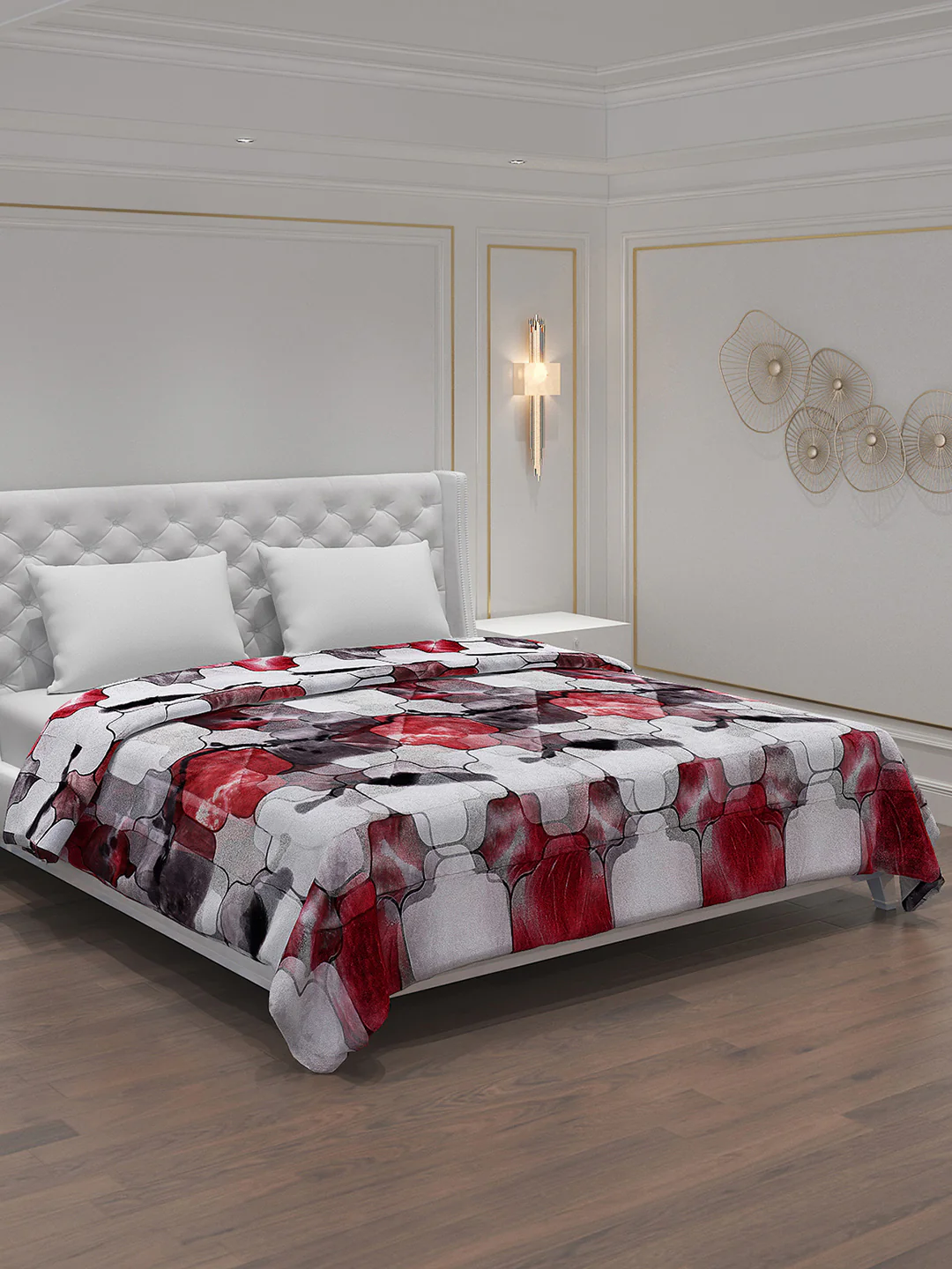 Printed 100% Polyester Double Bed Comforter for Winter