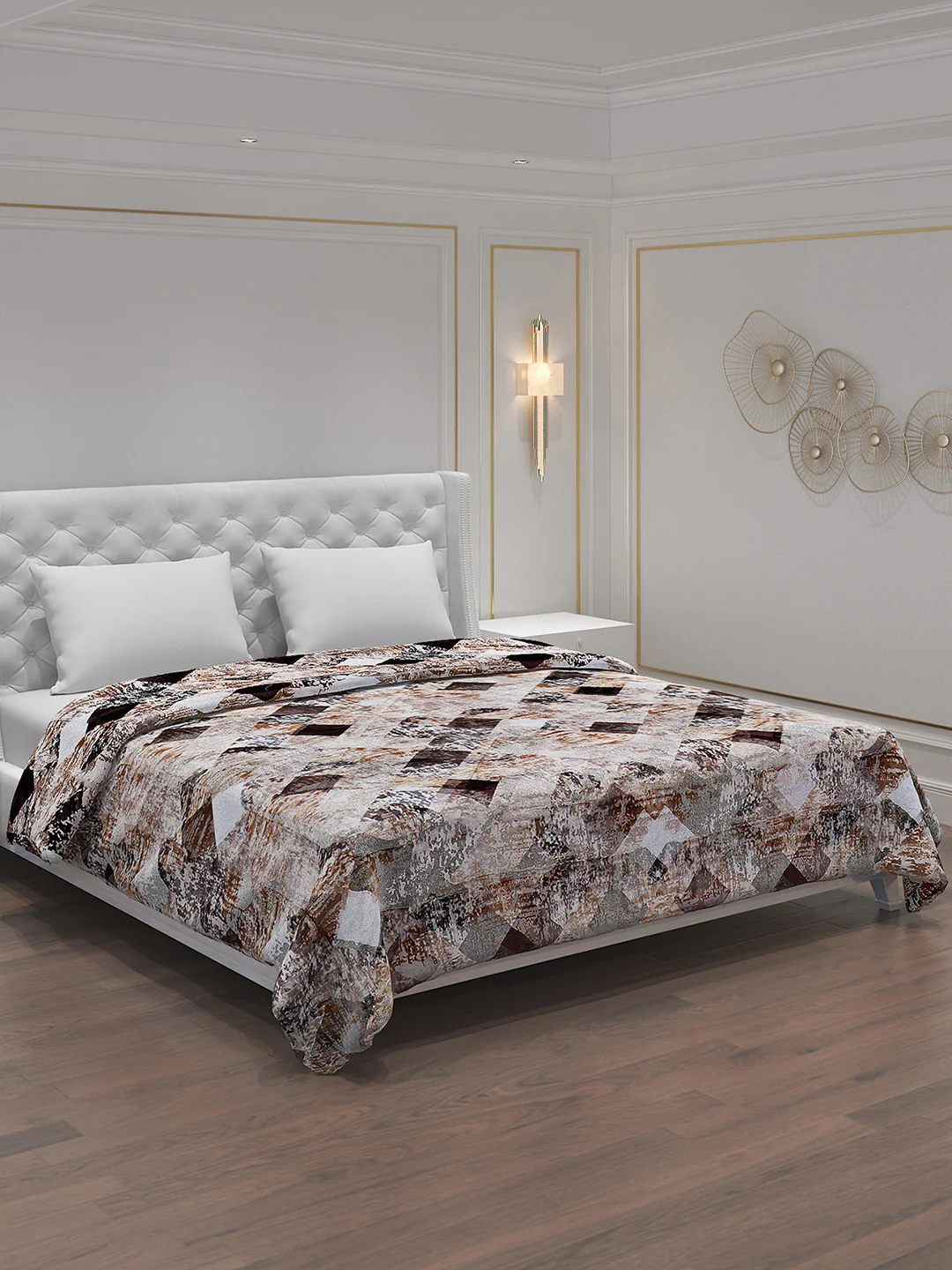 Printed 100% Polyester Double Bed Comforter for Winter