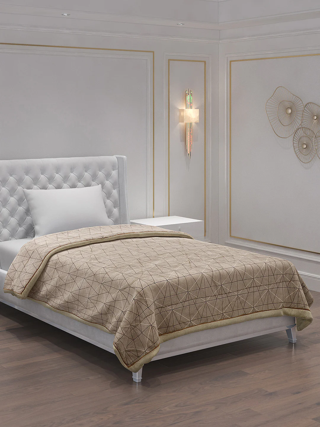 Printed 100% Polyester Single Bed Comforter for AC Room