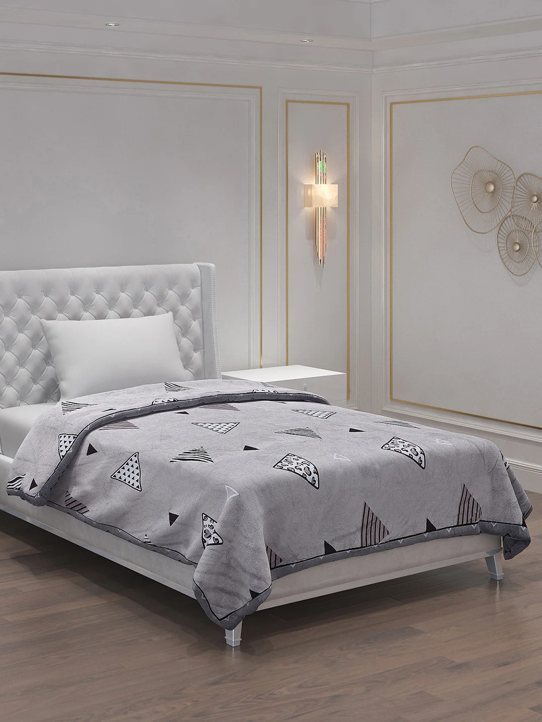 Printed 100% Polyester Single Bed Comforter for AC Room