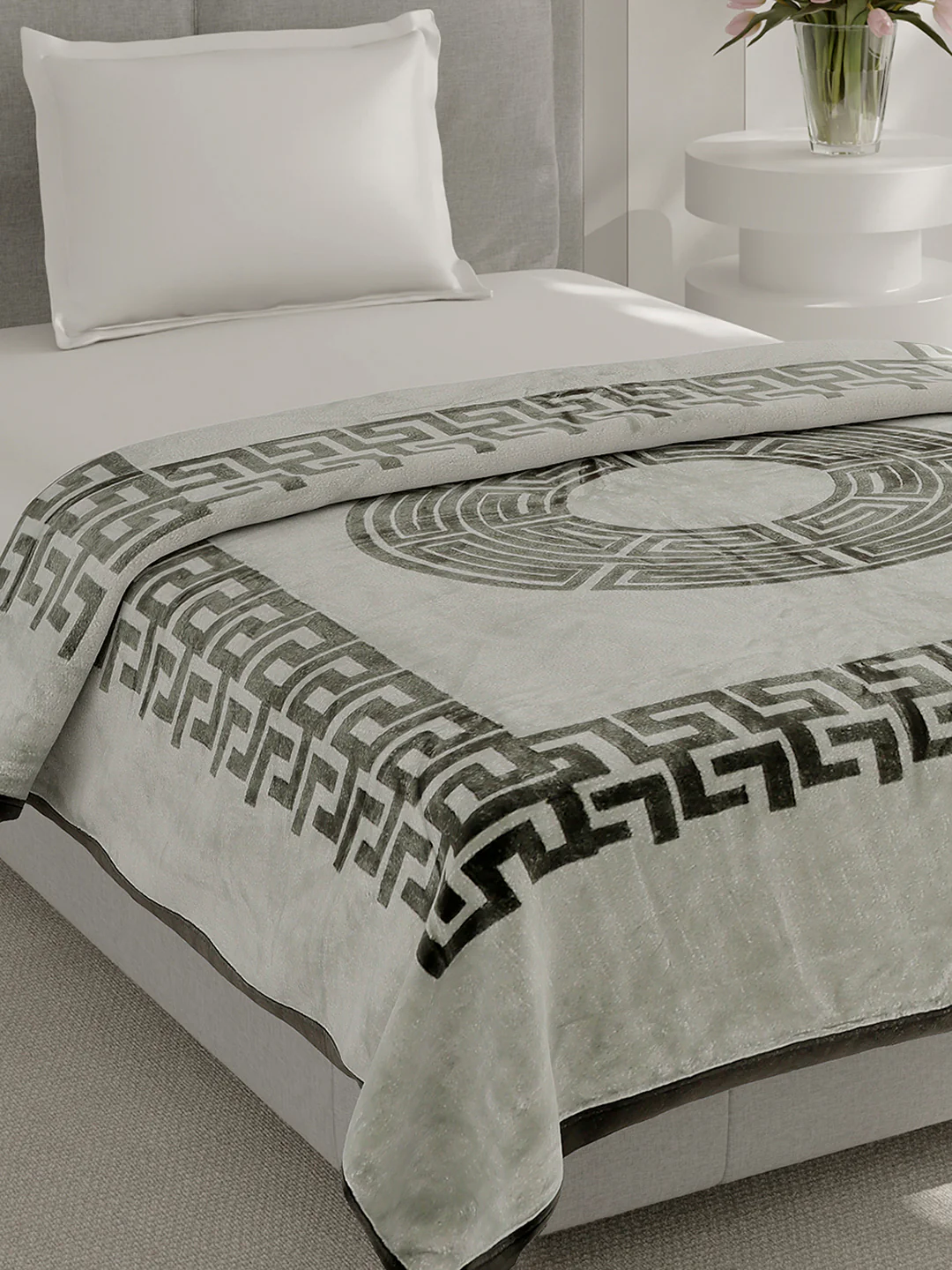 Printed Single Bed 1 Ply, 625 GSM Super Soft Mink Blanket for Mild Winter - (Impact Plus)