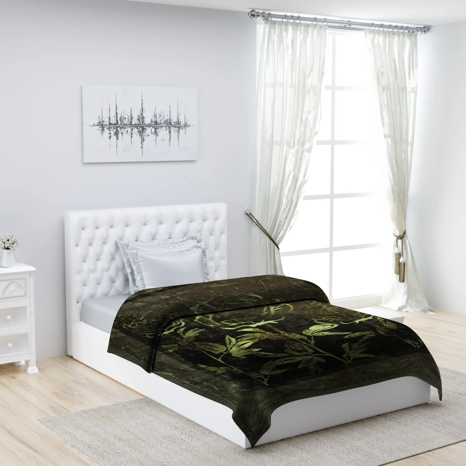 Printed Single Bed 1022 GSM Blanket Lucas 2 Ply (Weight 3.6 kg)