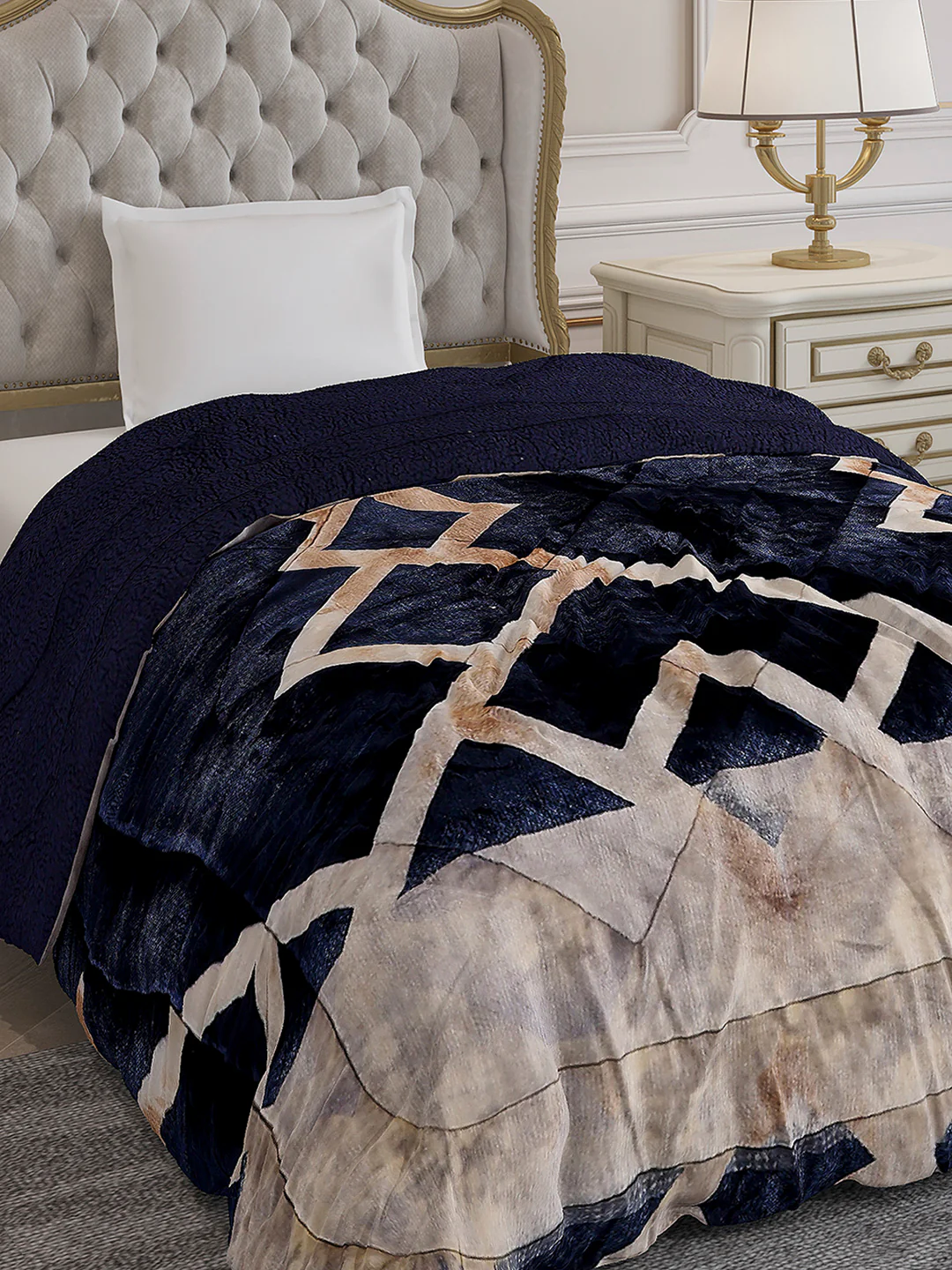 Printed Single Bed 1023 GSM Comforter for Winter - (Ultra)