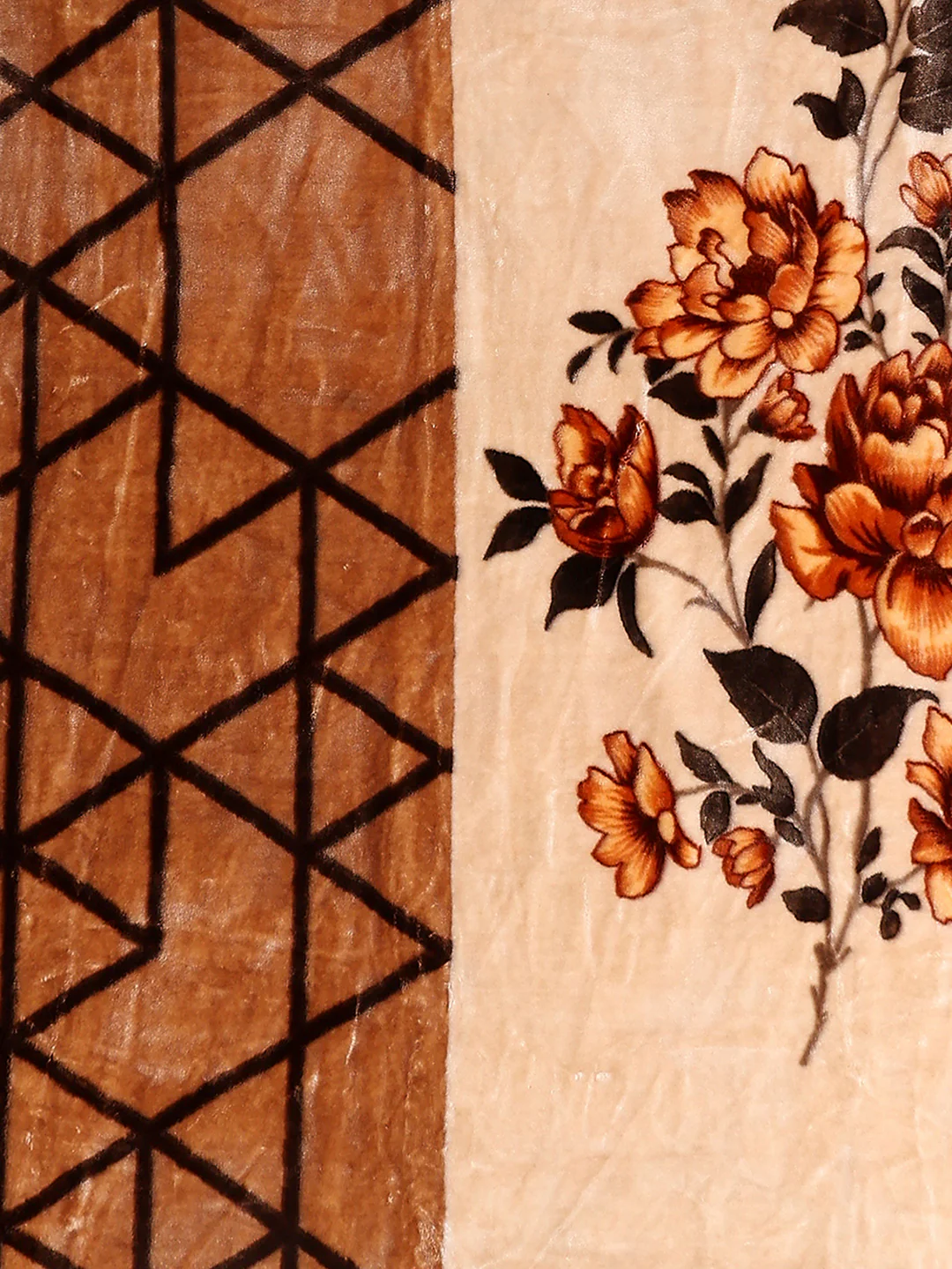 Printed Single Bed 2 Ply, 895 GSM Blanket for Heavy Winter - (Lavish Pvc) - Image 6