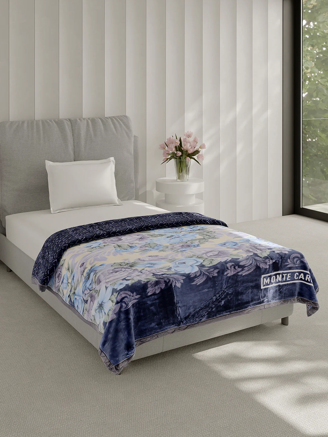 Printed Single Bed 3 Ply, 909 GSM Blanket for Heavy Winter - (Umang) - Image 4