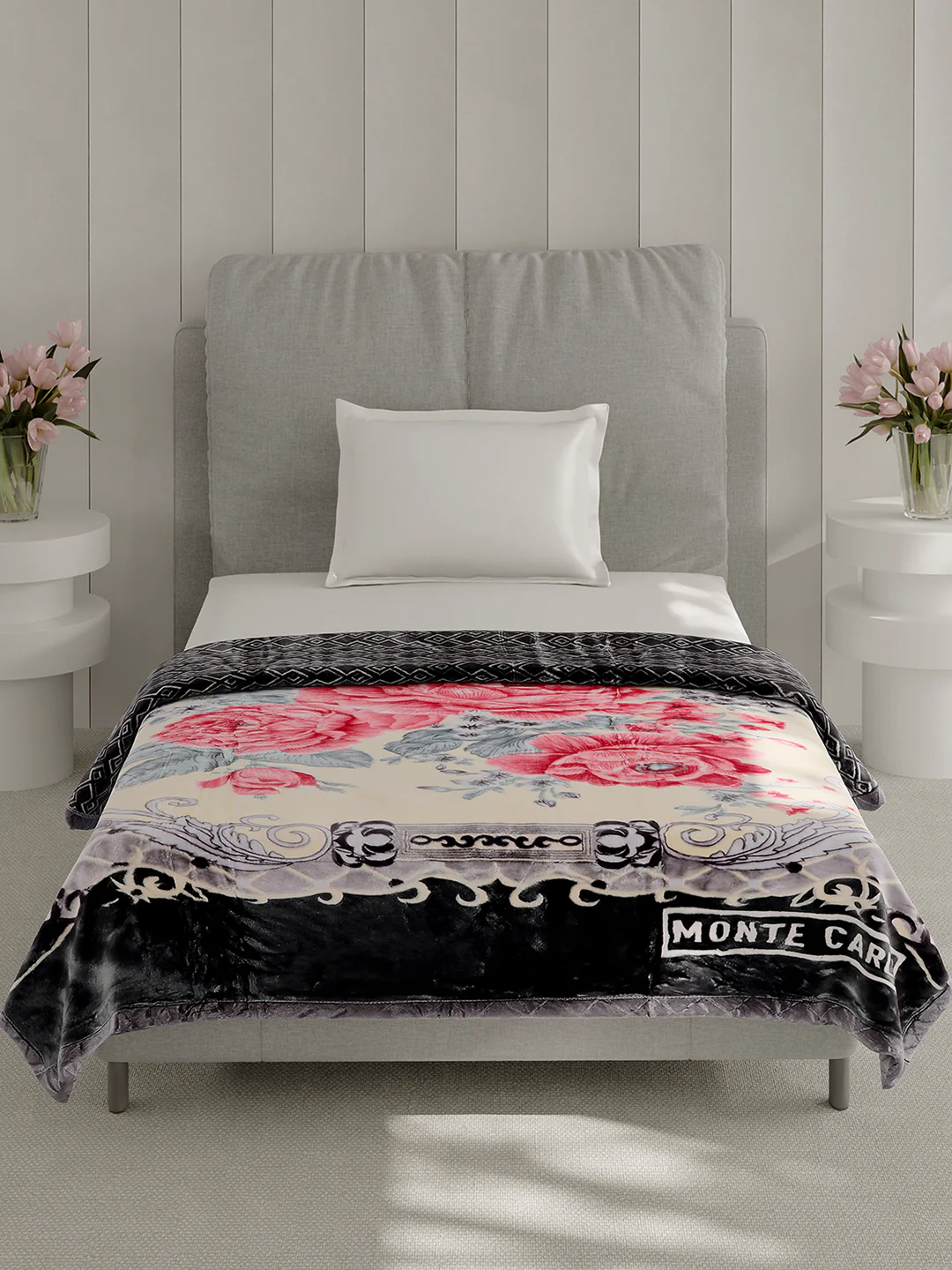 Printed Single Bed 3 Ply, 909 GSM Blanket for Heavy Winter - (Umang) - Image 2