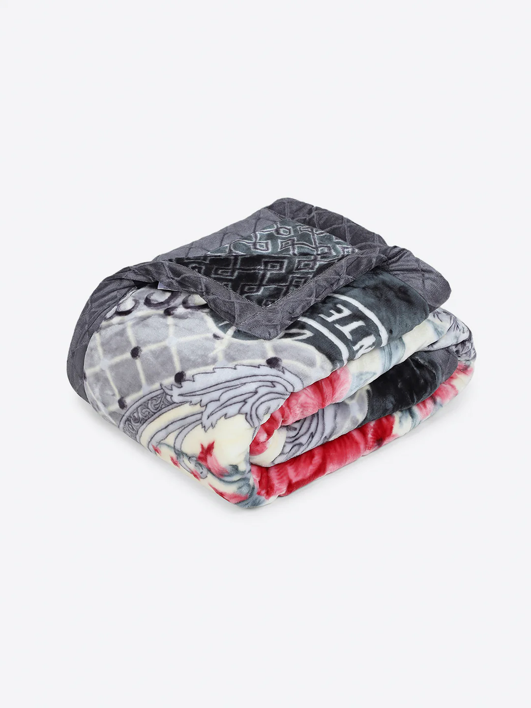 Printed Single Bed 3 Ply, 909 GSM Blanket for Heavy Winter - (Umang) - Image 5