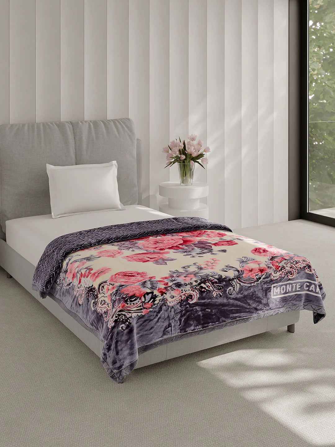 Printed Single Bed 3 Ply, 909 GSM Blanket for Heavy Winter - (Umang) - Image 4