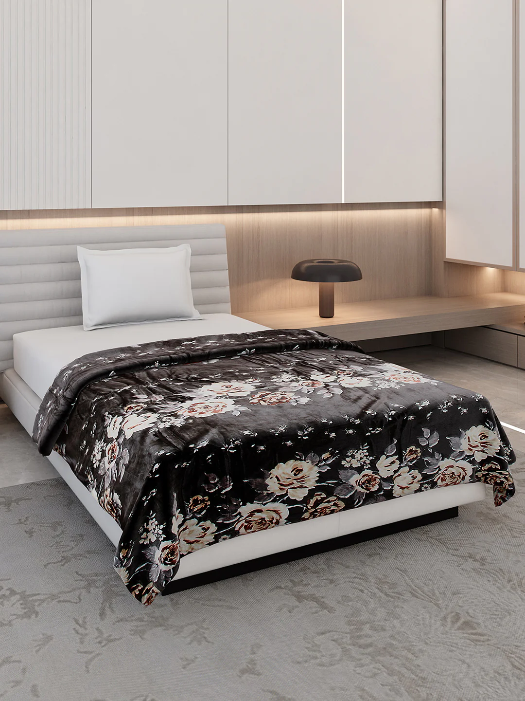Printed Single Bed 350 GSM Blanket for AC Room - (Nicole)