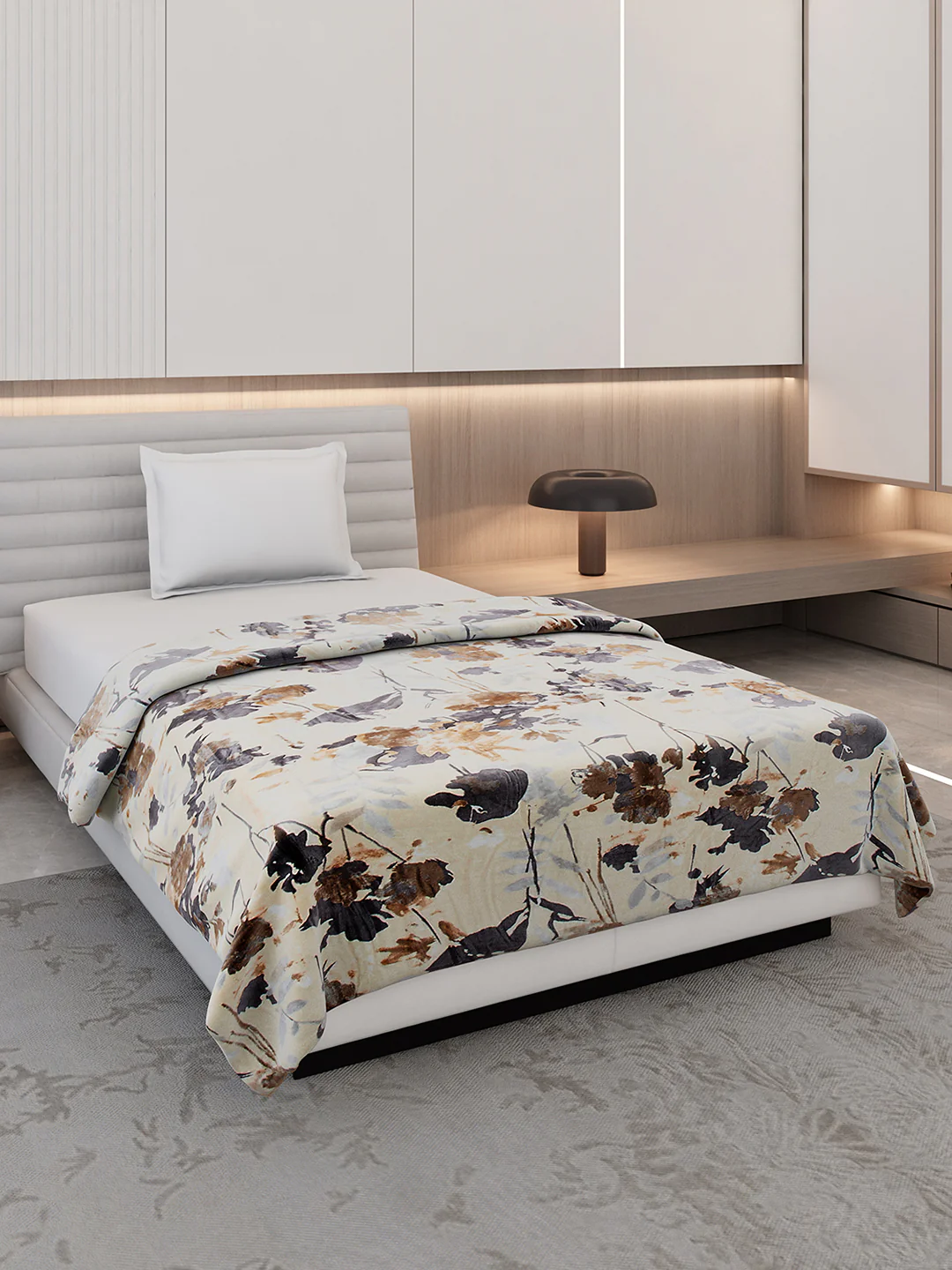 Printed Single Bed 350 GSM Blanket for AC Room - (Nicole)