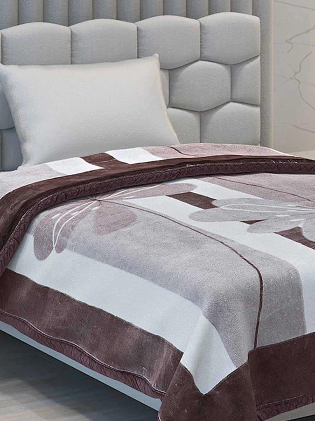 Printed Single Bed 994 GSM Blanket Joseph 2 Ply (Weight 3.5 kg)