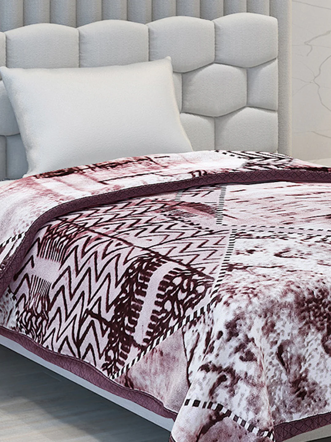 Printed Single Bed 994 GSM Blanket Joseph 2 Ply (Weight 3.5 kg)