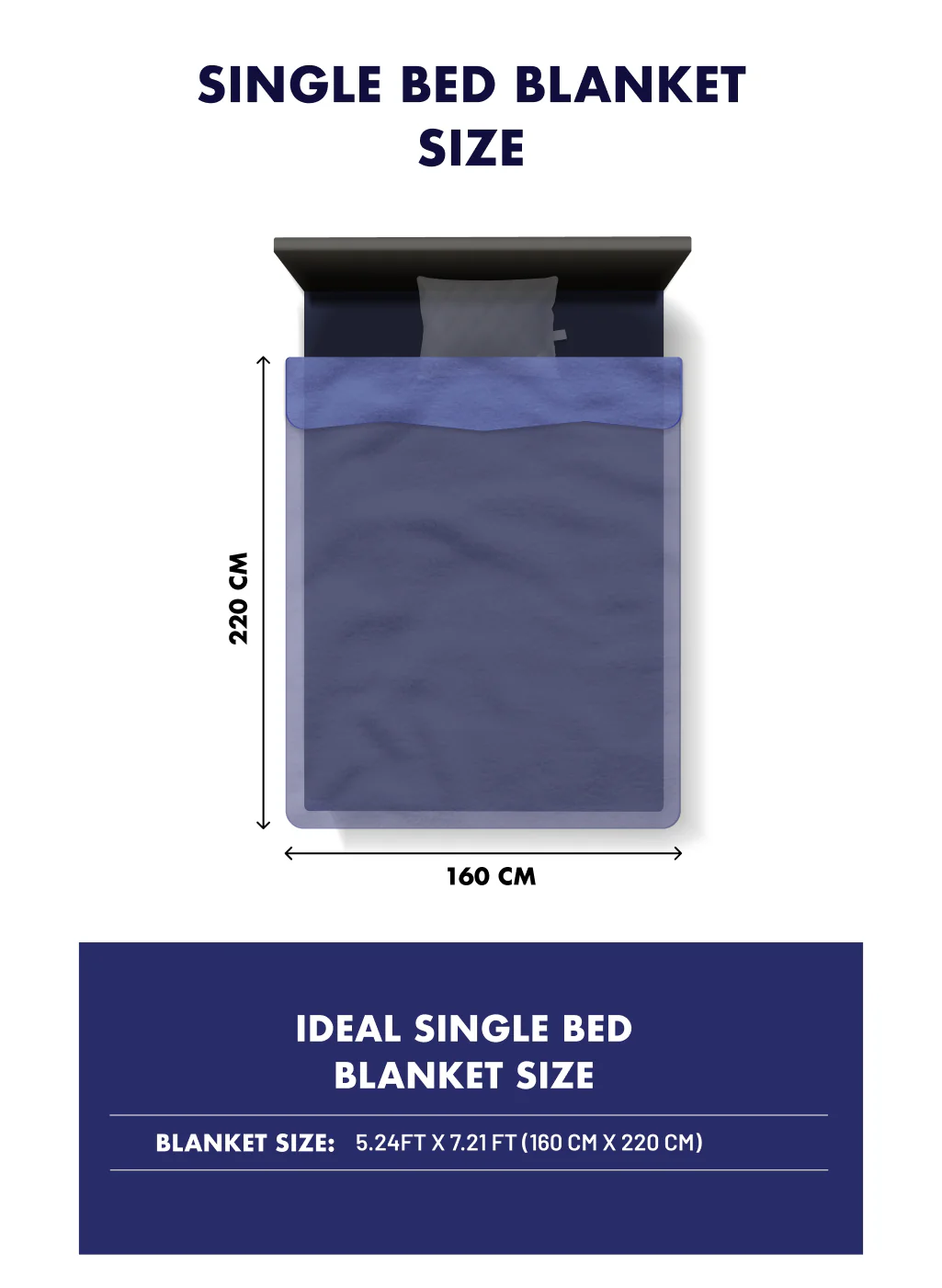 Printed Single Bed Blanket for Heavy Winter -1 Ply - Image 9
