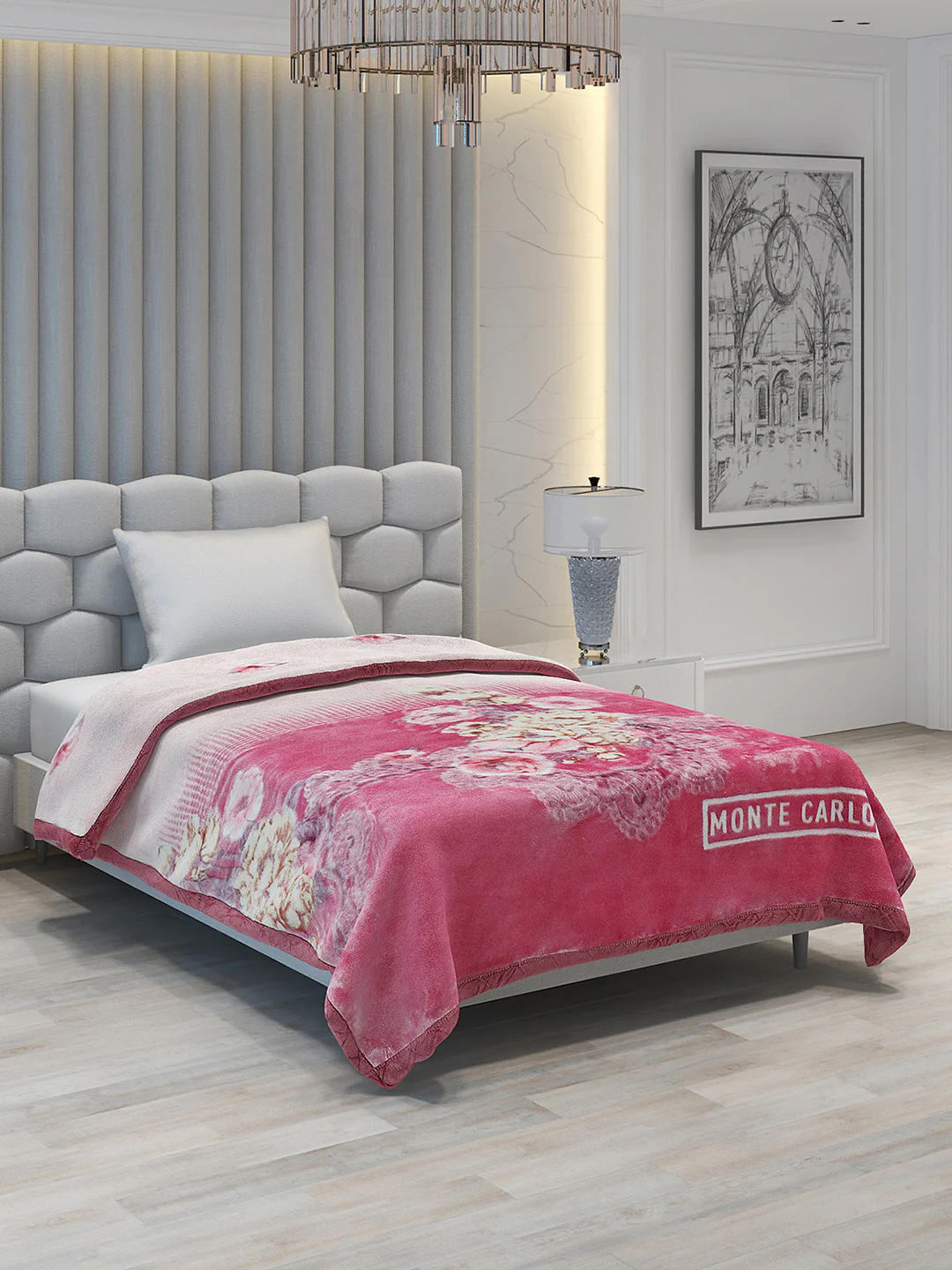 Printed Single Bed Blanket for Heavy Winter -2 Ply