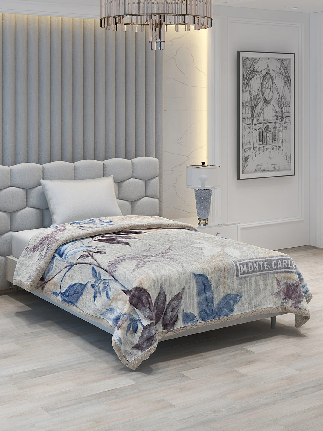 Printed Single Bed Blanket for Heavy Winter -2 Ply