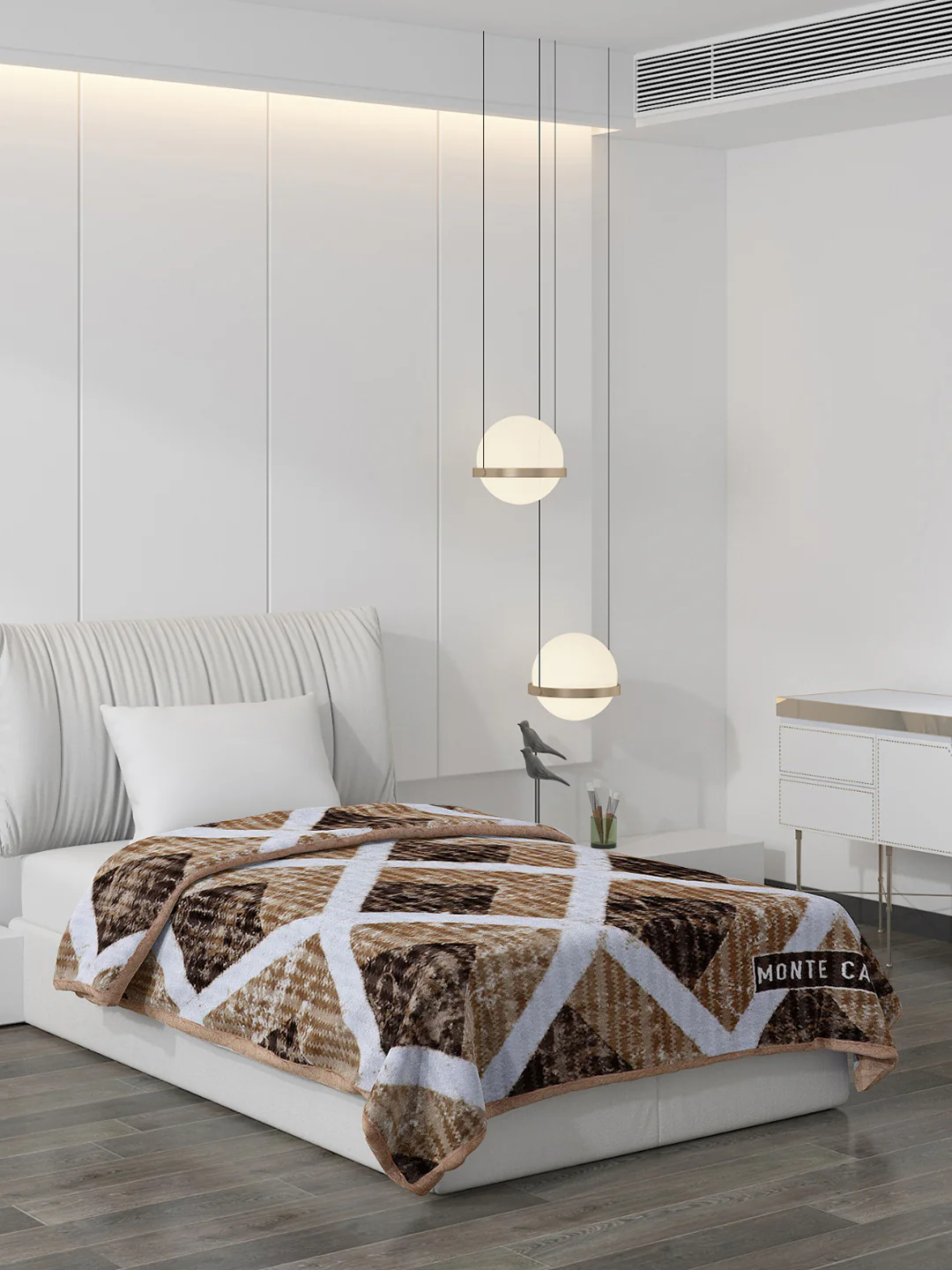 Printed Single Bed Blanket for Heavy Winter -2 Ply