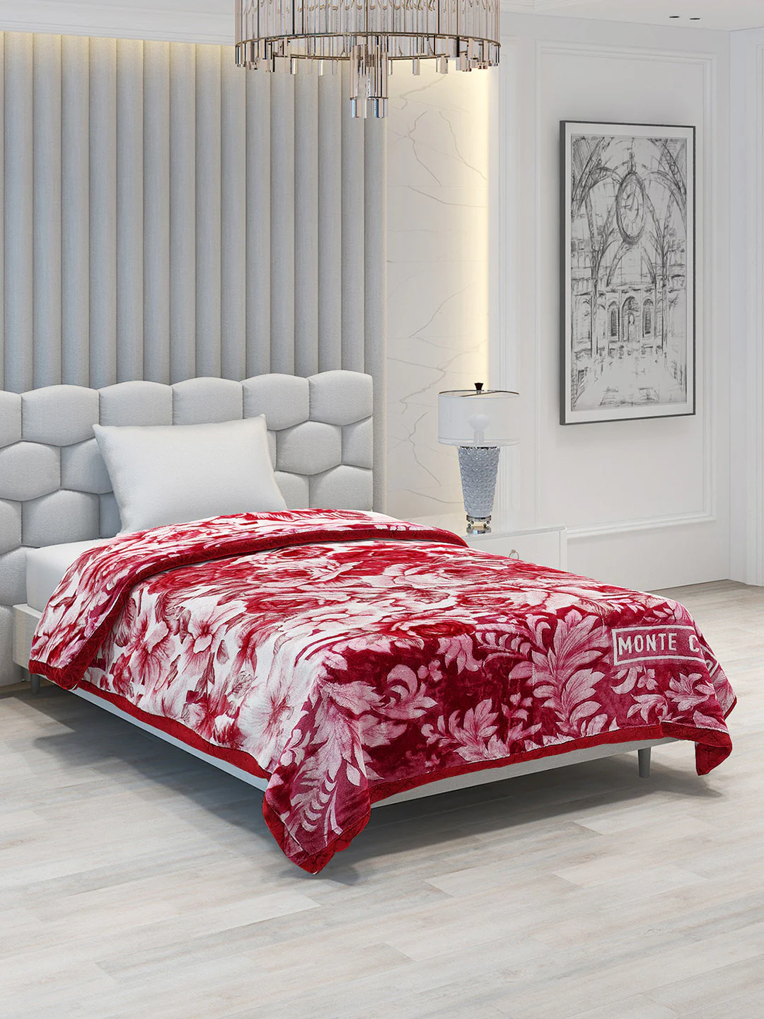 Printed Single Bed Blanket for Heavy Winter -3 Ply