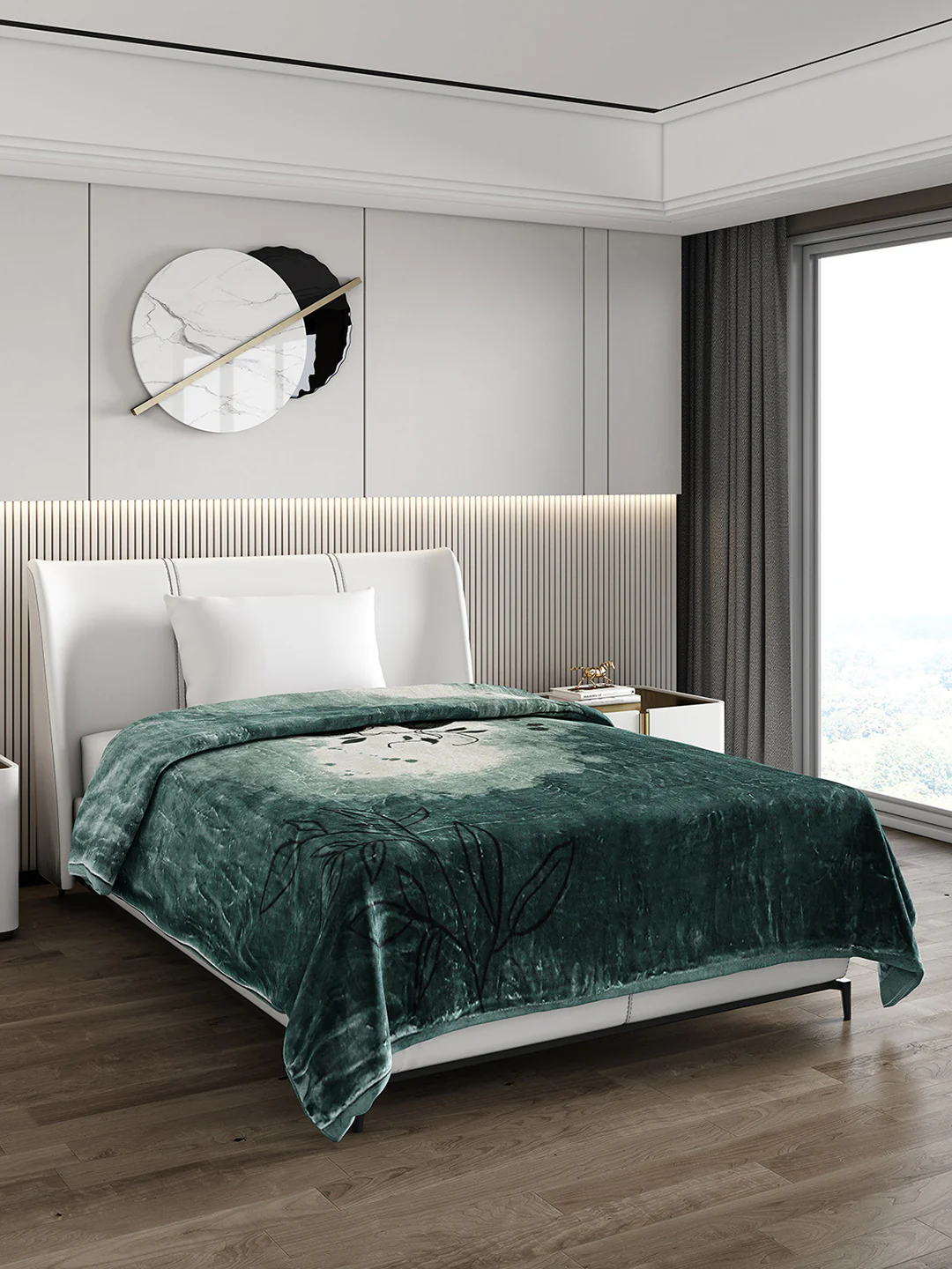 Printed Single Bed Blanket for Heavy Winter -3 Ply