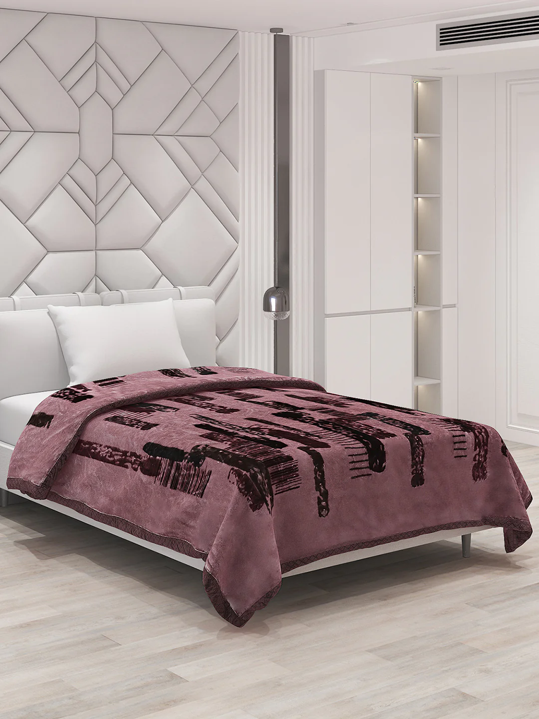 Printed Single Bed Blanket for Mild Winter -1 Ply