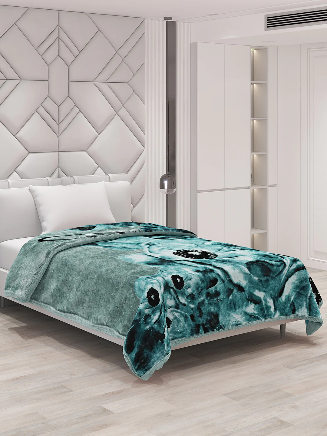 Printed Single Bed Blanket for Mild Winter -1 Ply