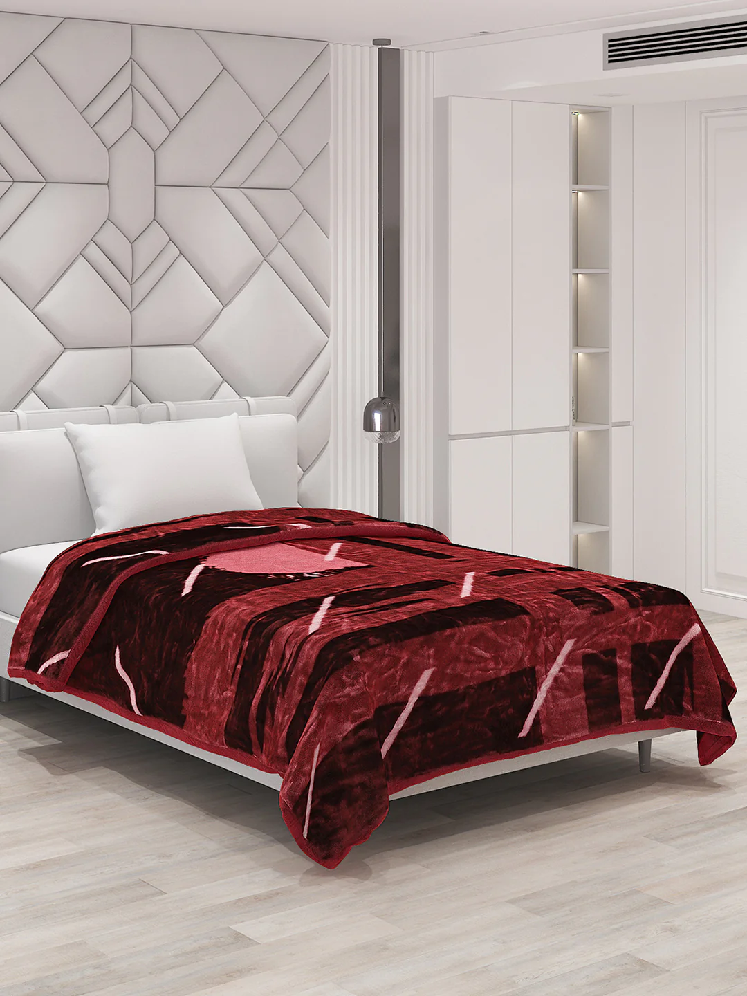 Printed Single Bed Blanket for Mild Winter -1 Ply