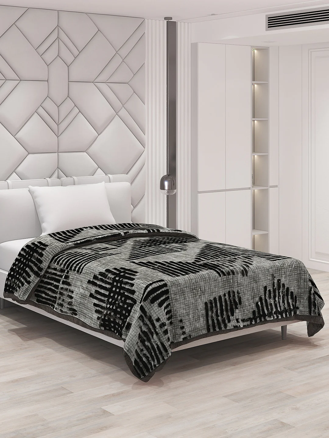 Printed Single Bed Blanket for Mild Winter -1 Ply