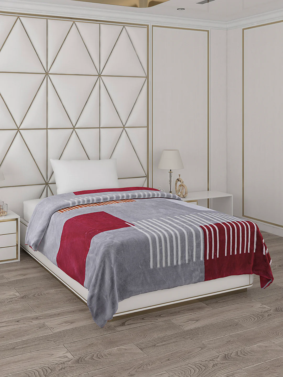 Printed Single Bed Blanket for Mild Winter -1 Ply