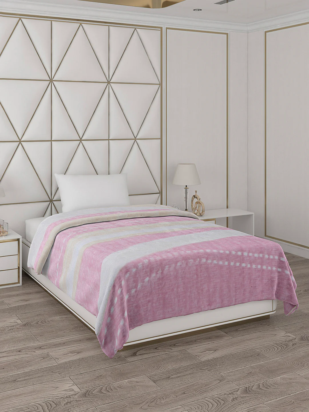 Printed Single Bed Blanket for Mild Winter -1 Ply