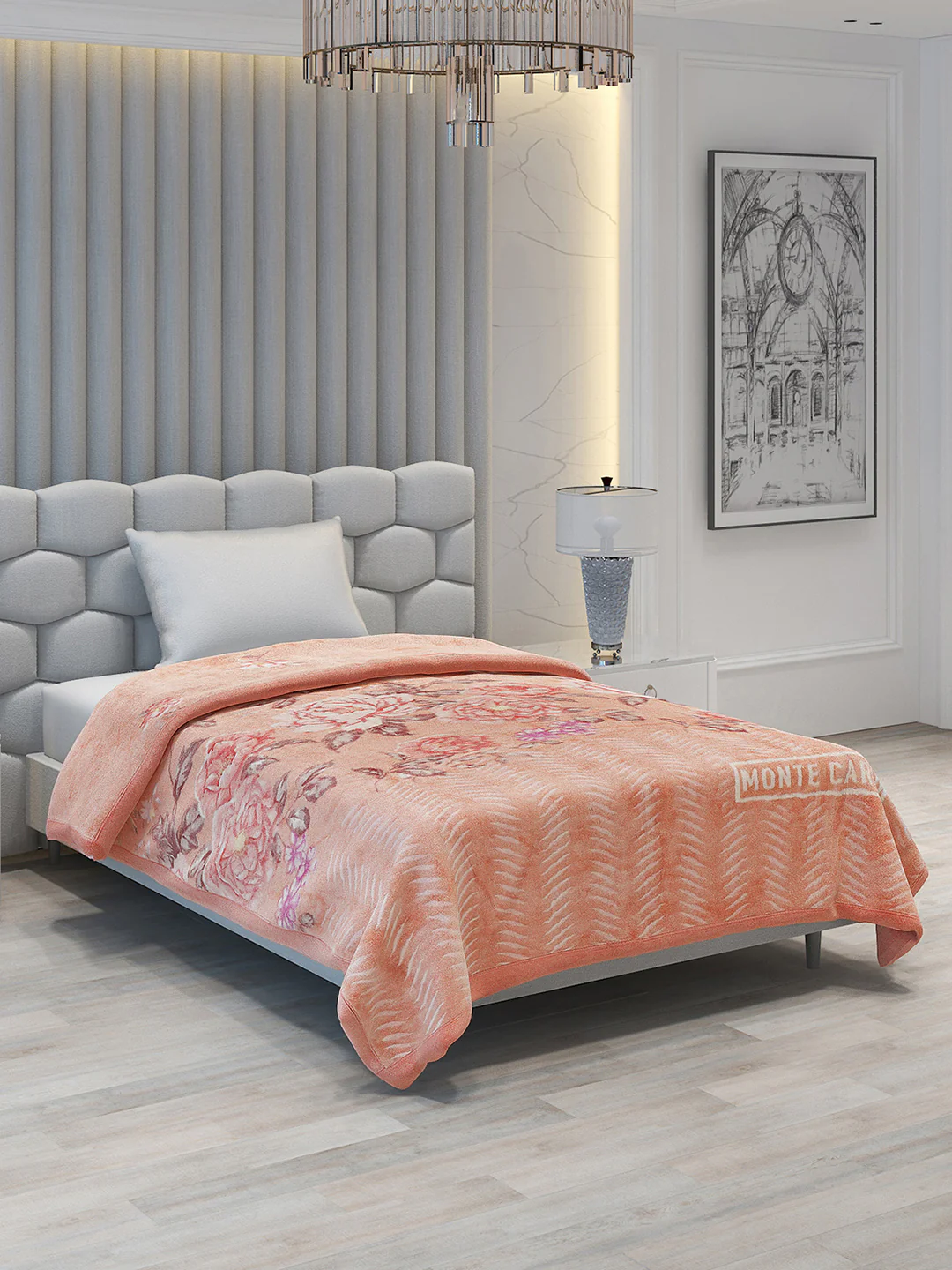 Printed Single Bed Blanket for Mild Winter -2 Ply