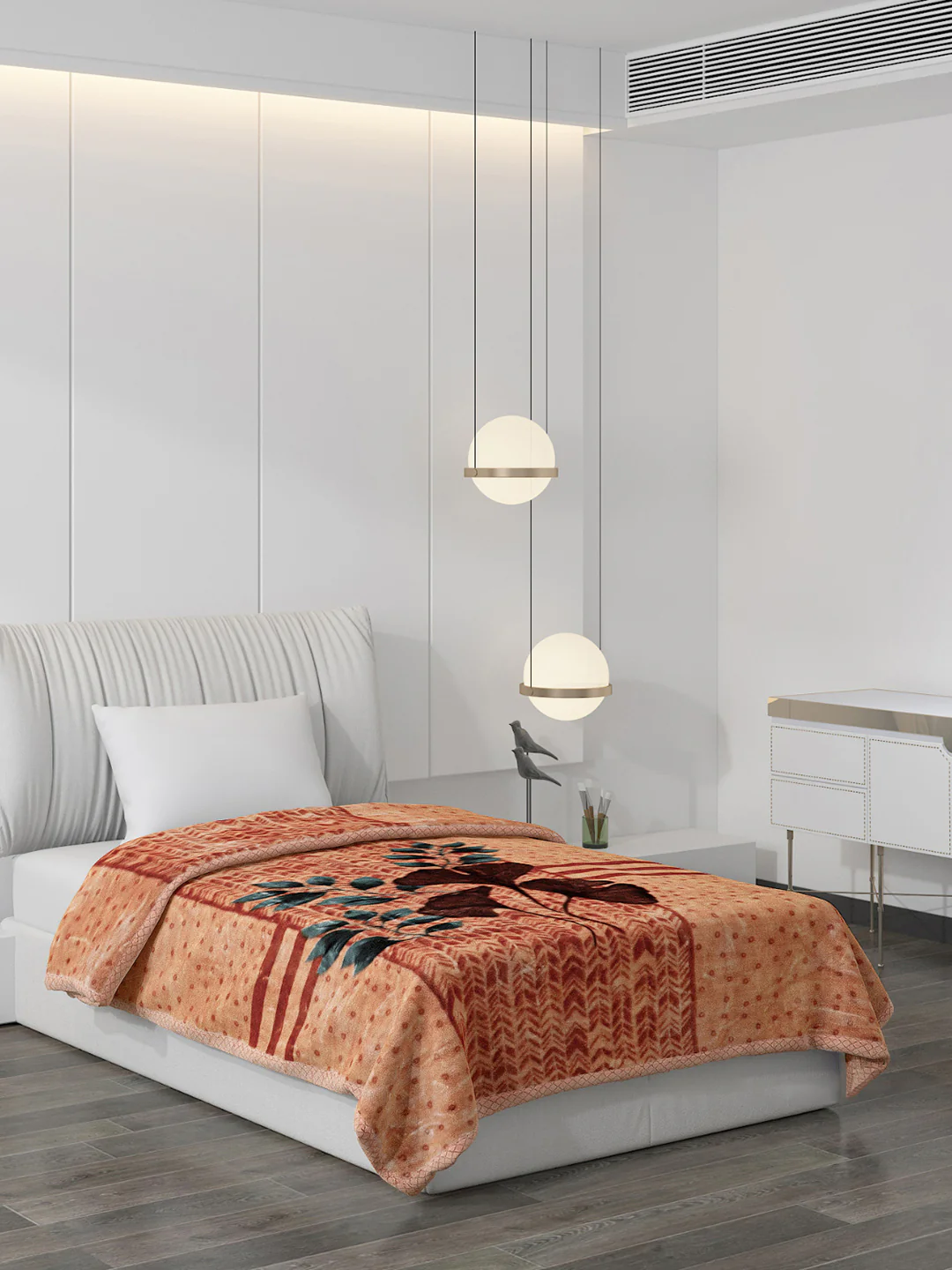 Printed Single Bed Blanket for Mild Winter -2 Ply