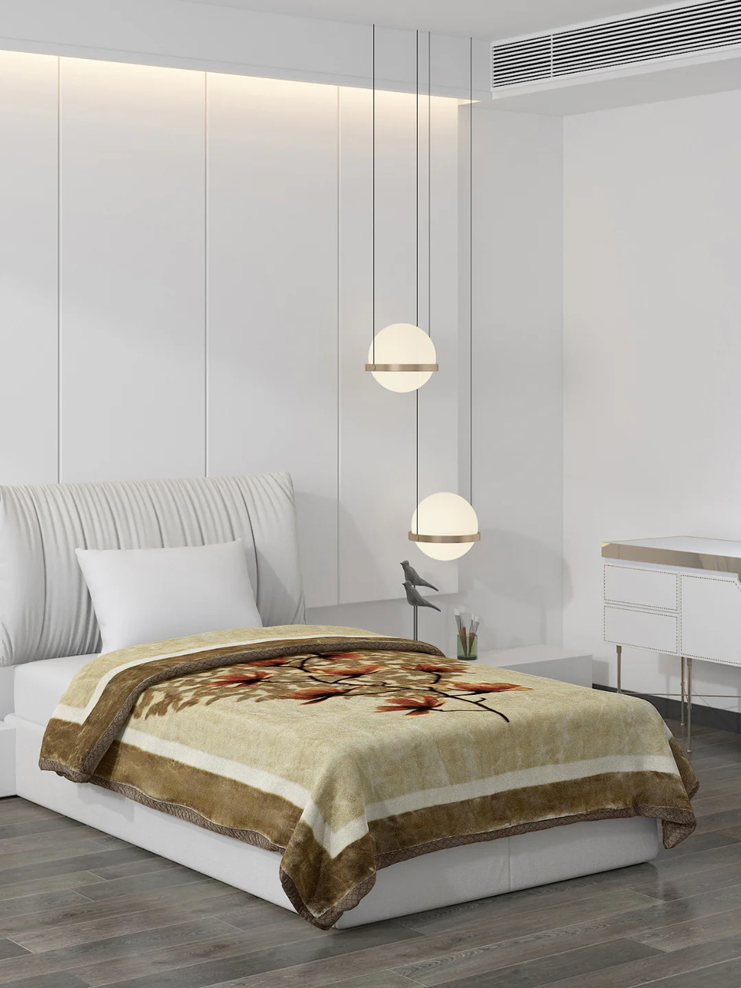 Printed Single Bed Blanket for Mild Winter -2 Ply