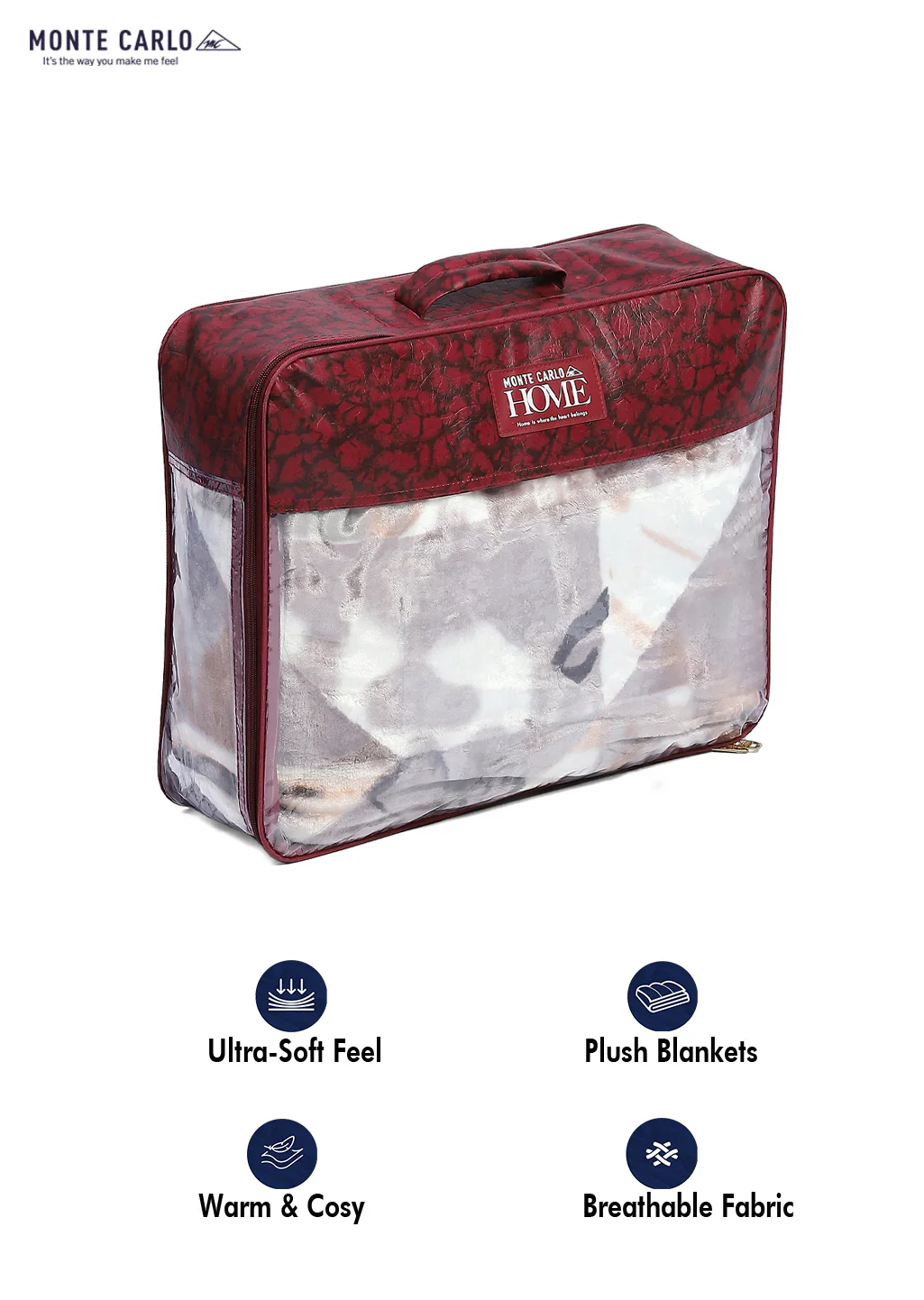 Printed Single Bed Blanket for Mild Winter -2 Ply - Image 8