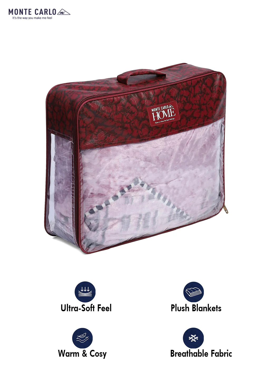 Printed Single Bed Blanket for Mild Winter -2 Ply - Image 8