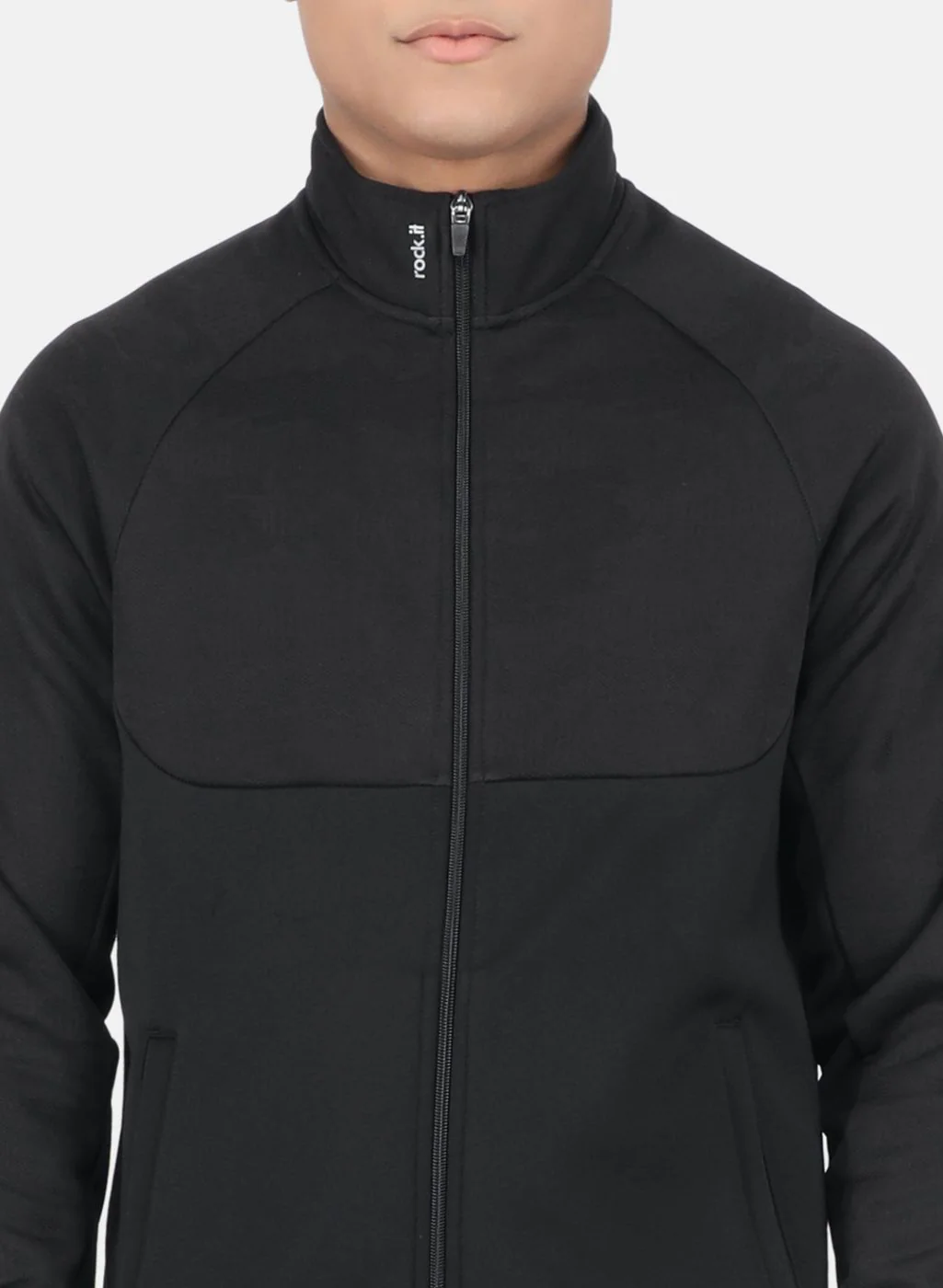 Rock.it Men Black Self Tracksuit - Image 5