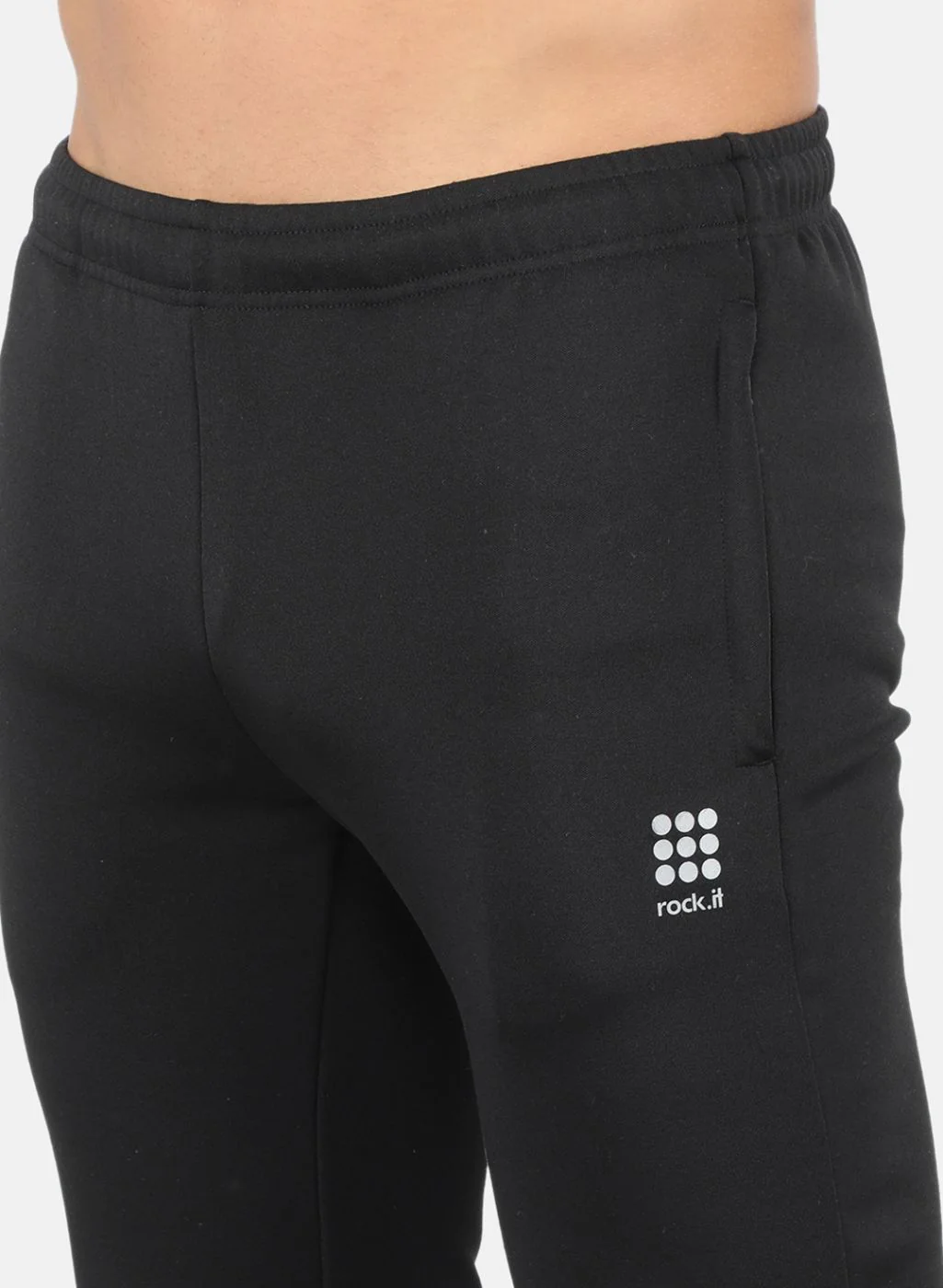 Rock.it Men Black Self Tracksuit - Image 6