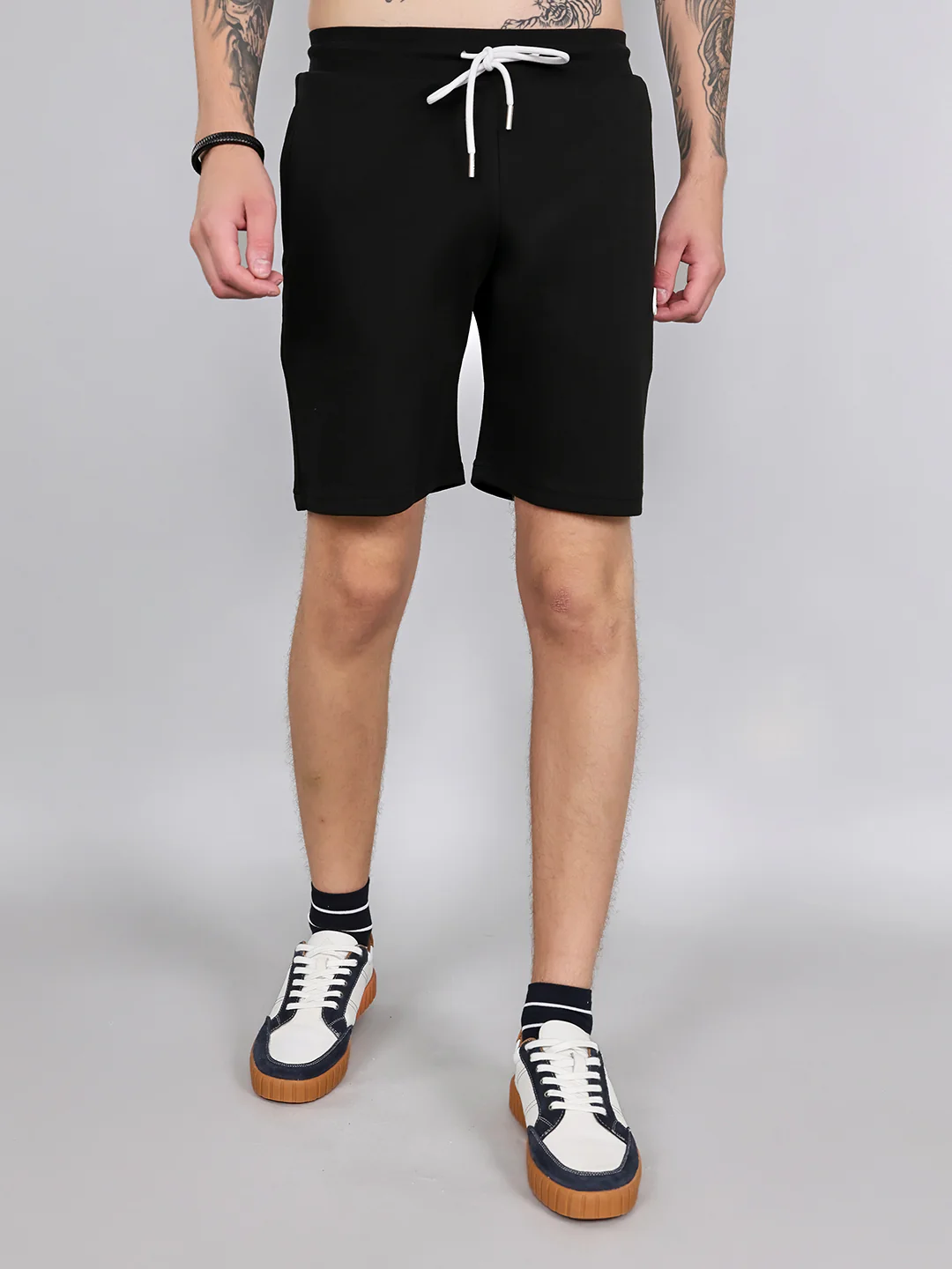Rock.it Men Black Solid Regular Fit Shorts