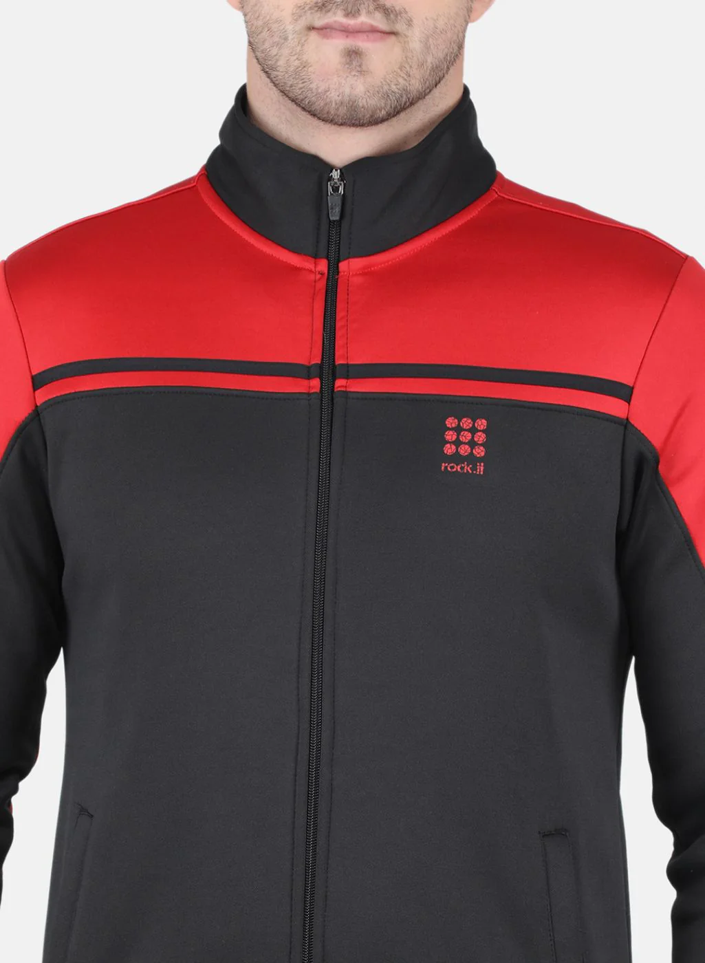 Rock.it Men Black Solid Sweatshirt - Image 5
