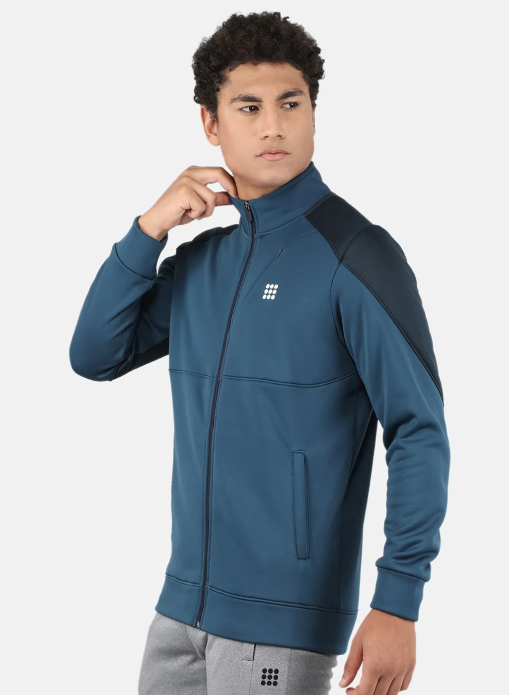 Rock.it Men Blue Solid Sweatshirt - Image 2