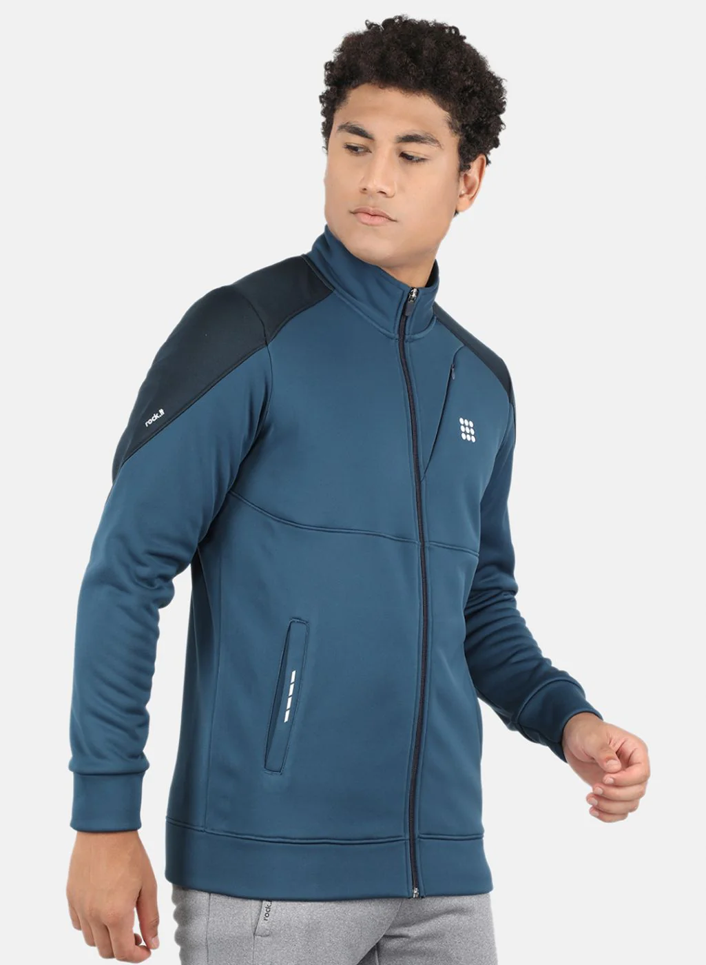 Rock.it Men Blue Solid Sweatshirt - Image 6